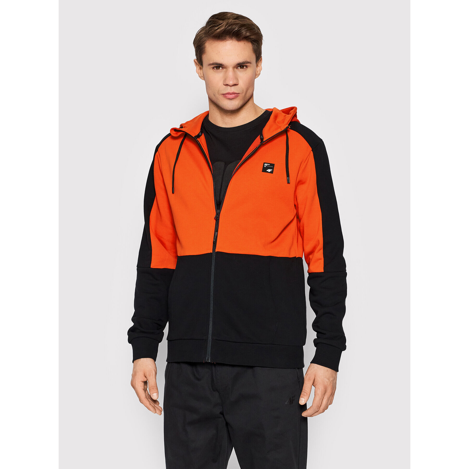 4F Суитшърт H4L22-BLM010 Оранжев Regular Fit - Pepit.bg