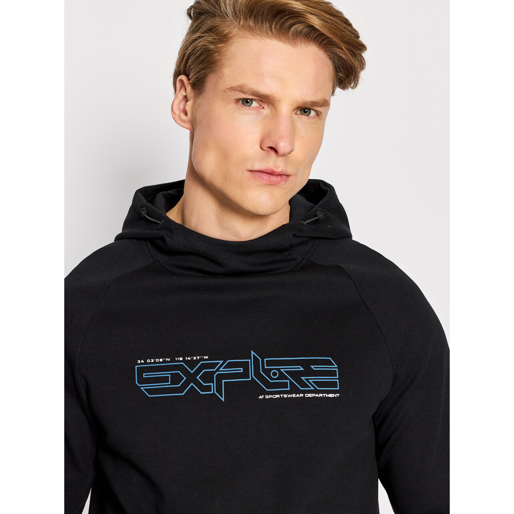 4F Суитшърт H4L22-BLM012 Черен Regular Fit - Pepit.bg