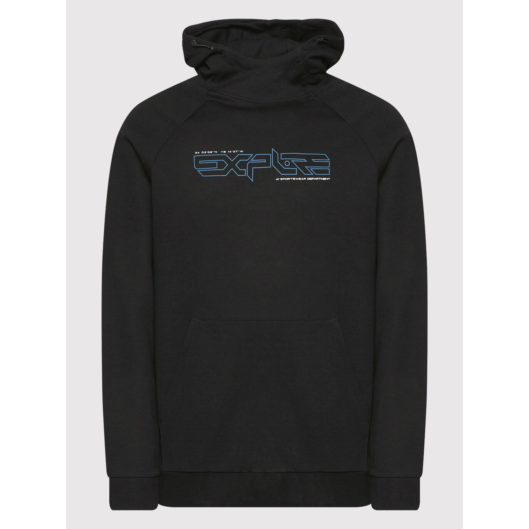 4F Суитшърт H4L22-BLM012 Черен Regular Fit - Pepit.bg