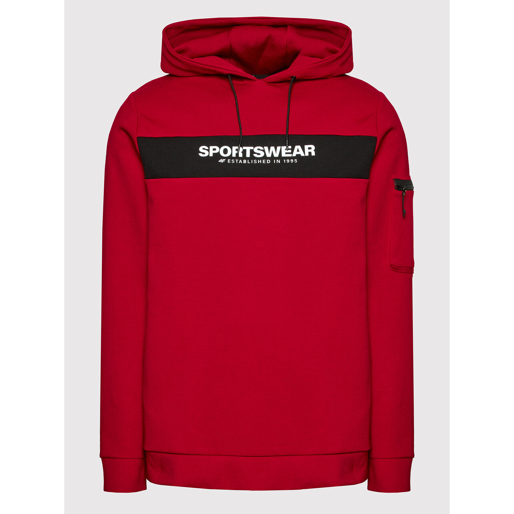 4F Суитшърт H4L22-BLM015 Червен Regular Fit - Pepit.bg