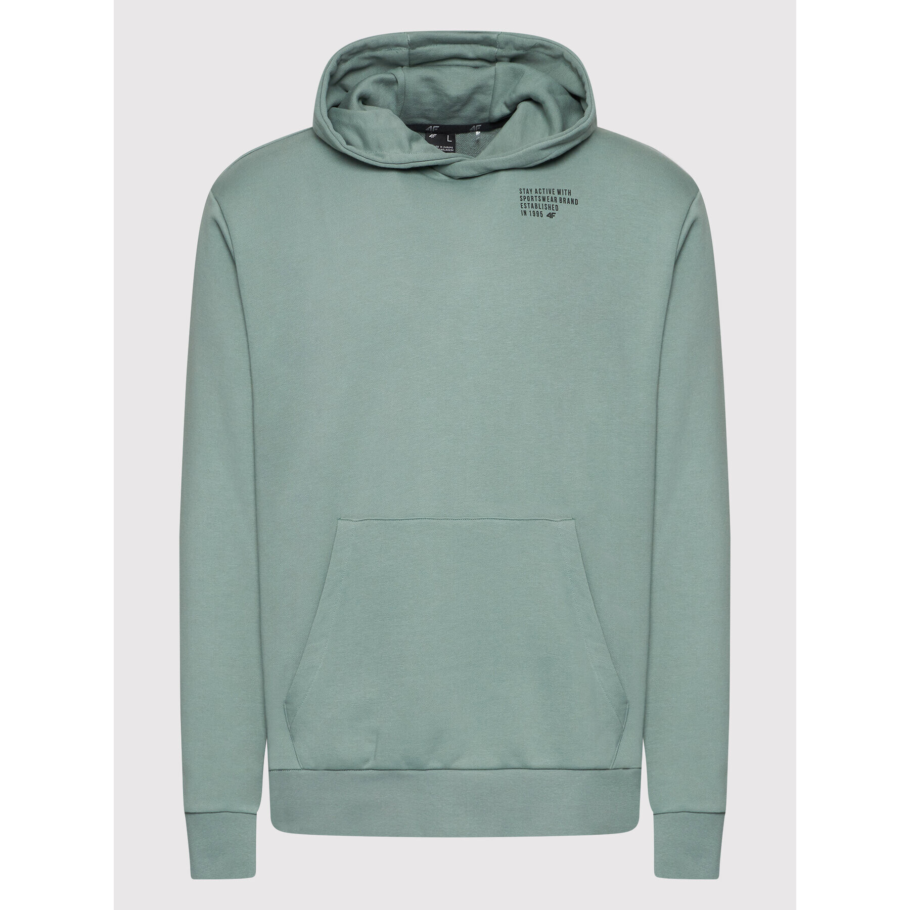 4F Суитшърт H4L22-BLM022 Зелен Regular Fit - Pepit.bg