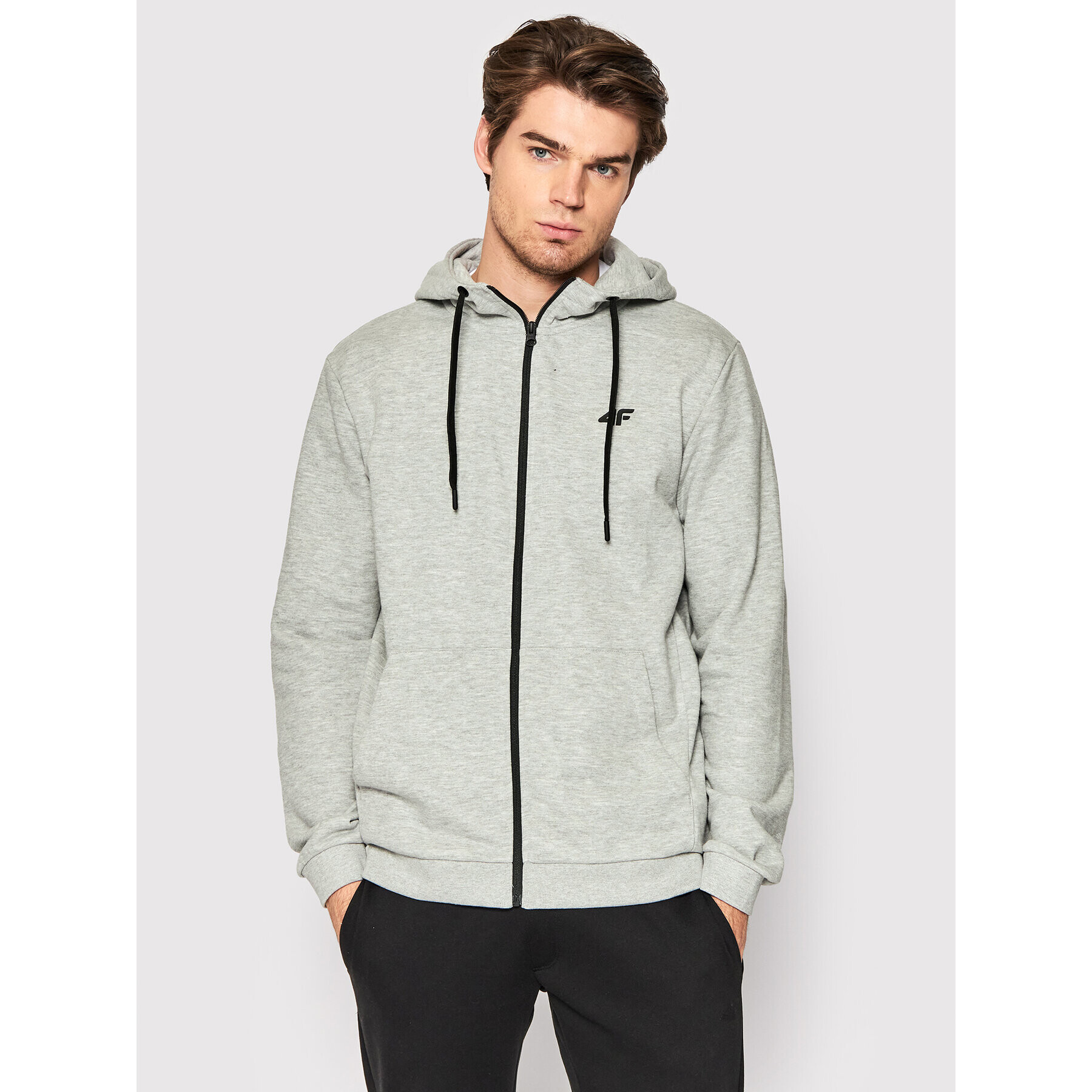 4F Суитшърт H4L22-BLM353 Сив Regular Fit - Pepit.bg
