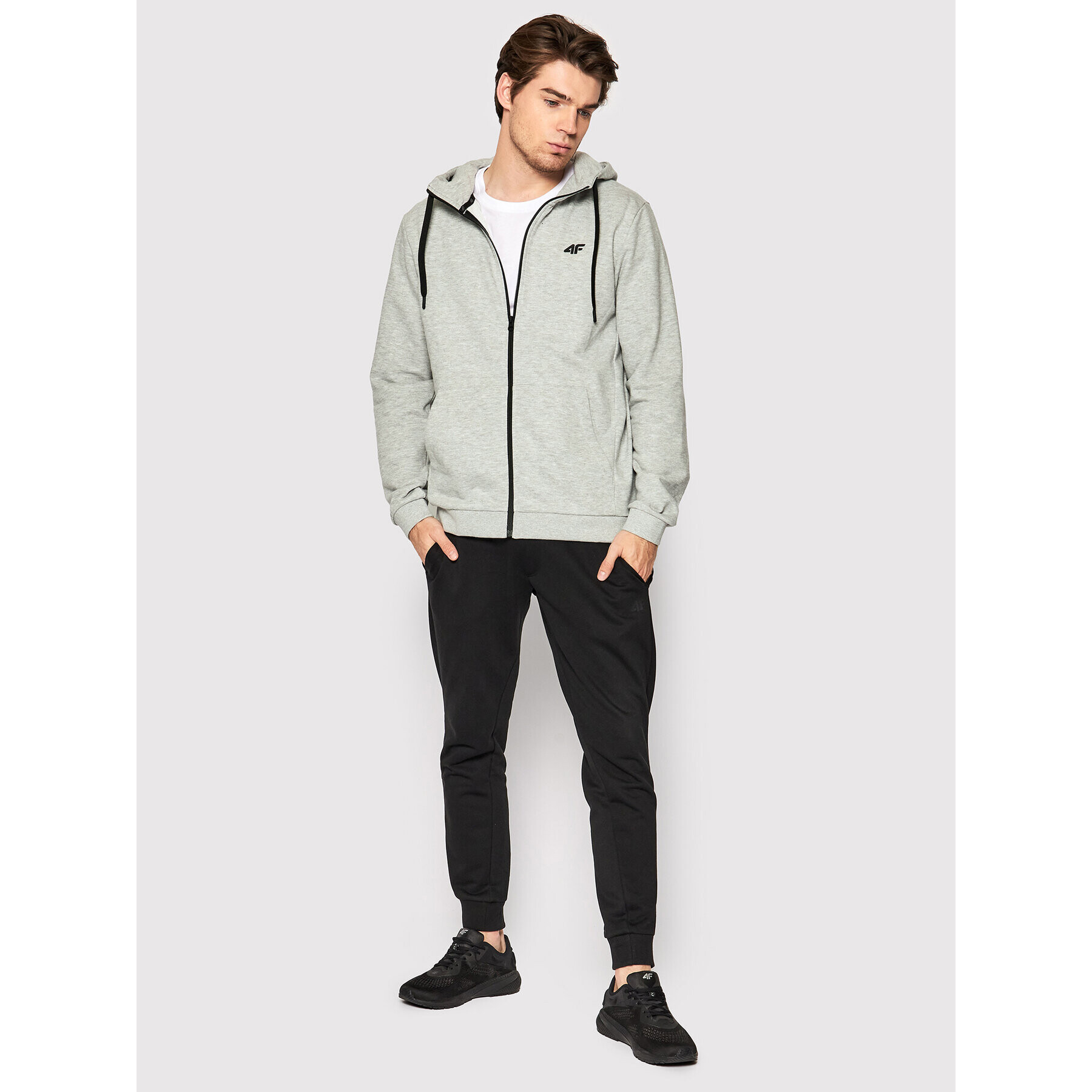 4F Суитшърт H4L22-BLM353 Сив Regular Fit - Pepit.bg