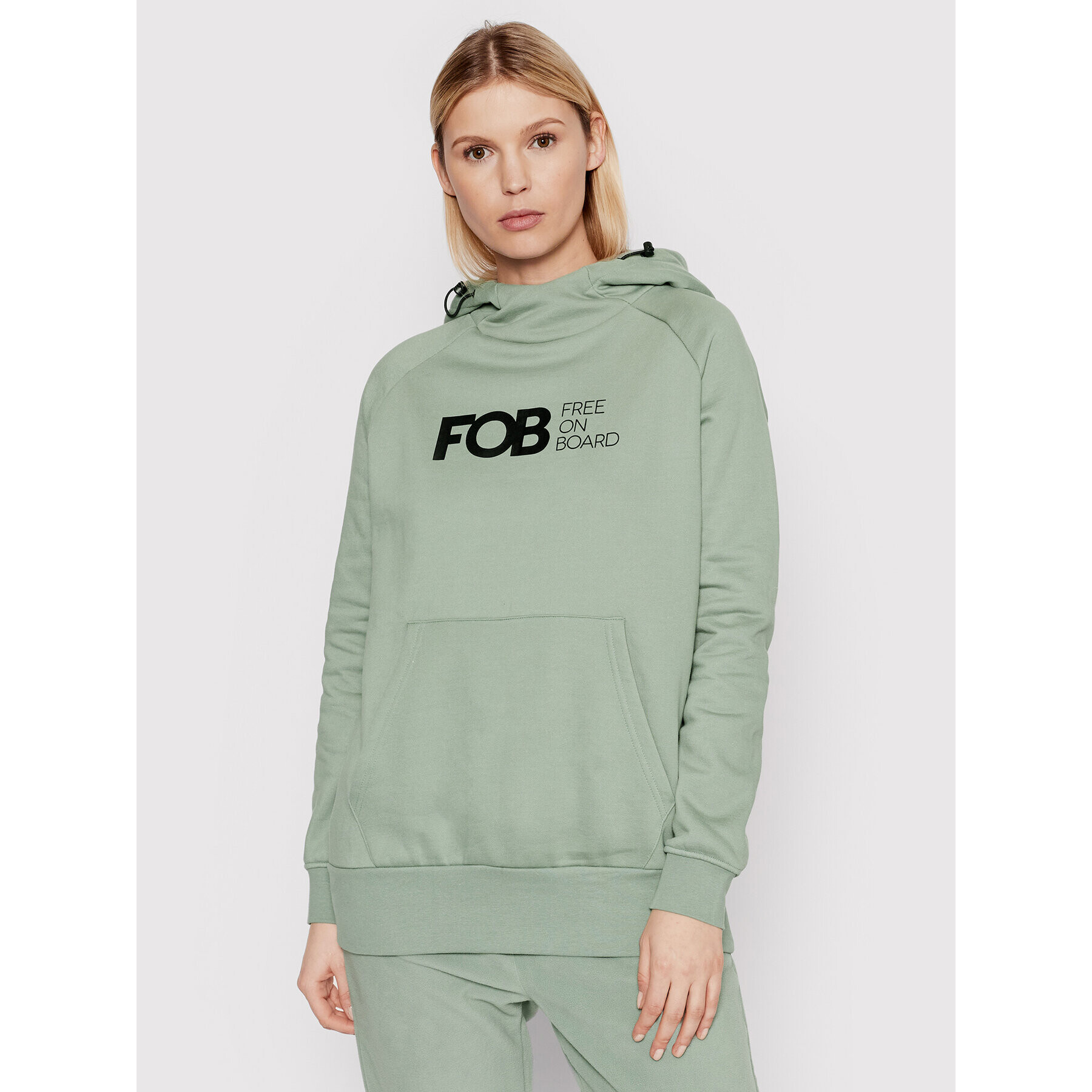 4F Суитшърт H4Z21-BLD010 Зелен Relaxed Fit - Pepit.bg