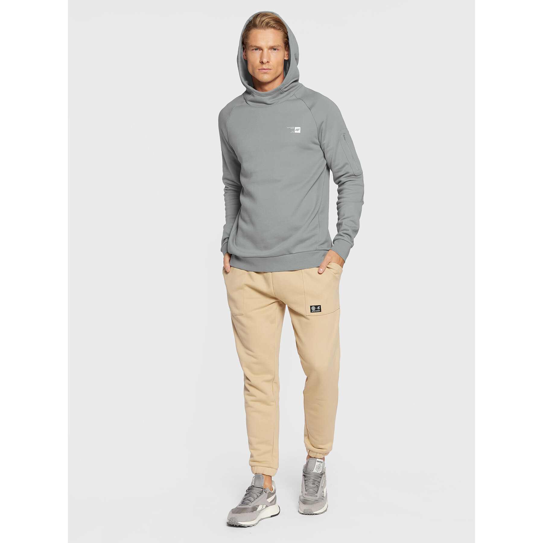 4F Суитшърт H4Z22-BLM022 Сив Regular Fit - Pepit.bg