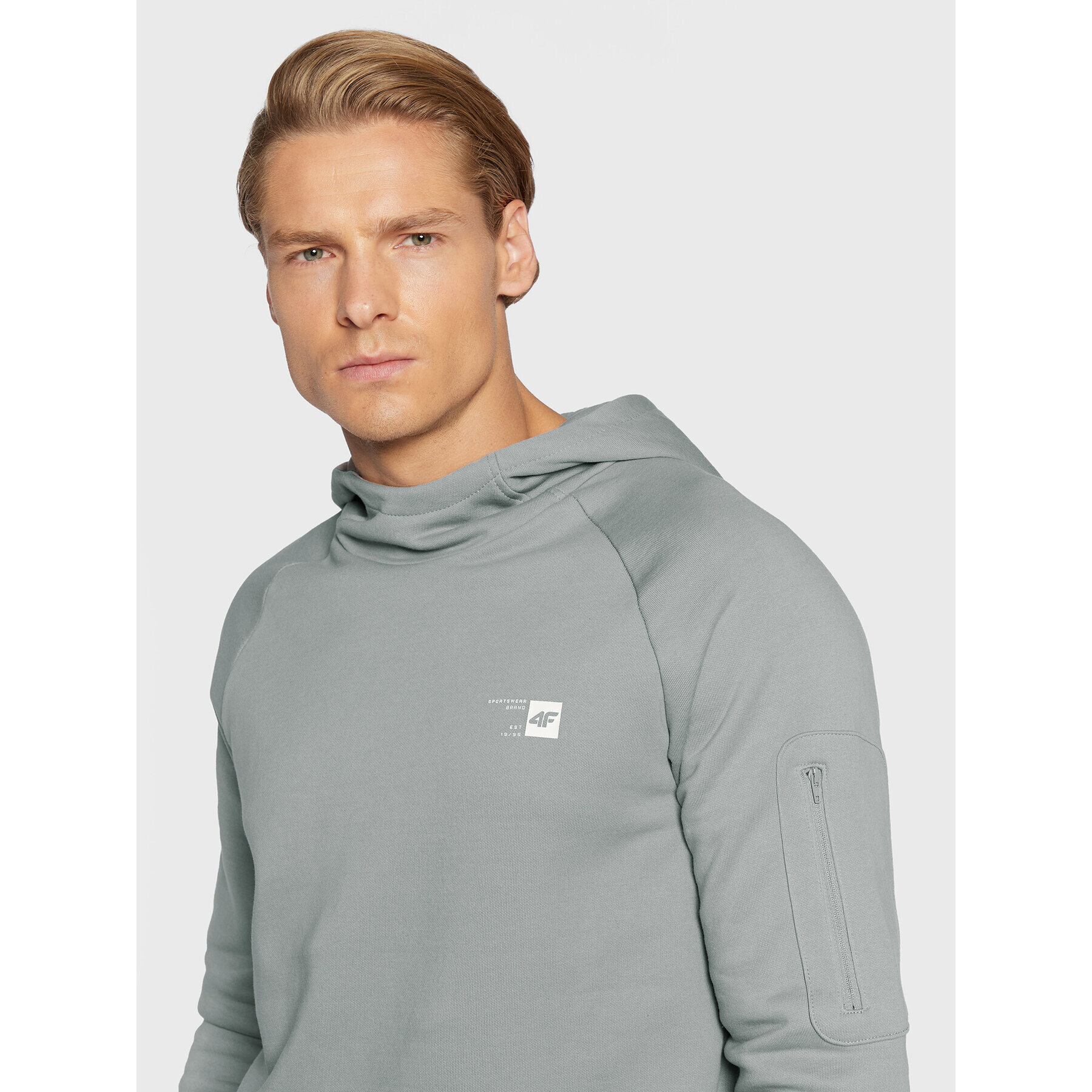 4F Суитшърт H4Z22-BLM022 Сив Regular Fit - Pepit.bg
