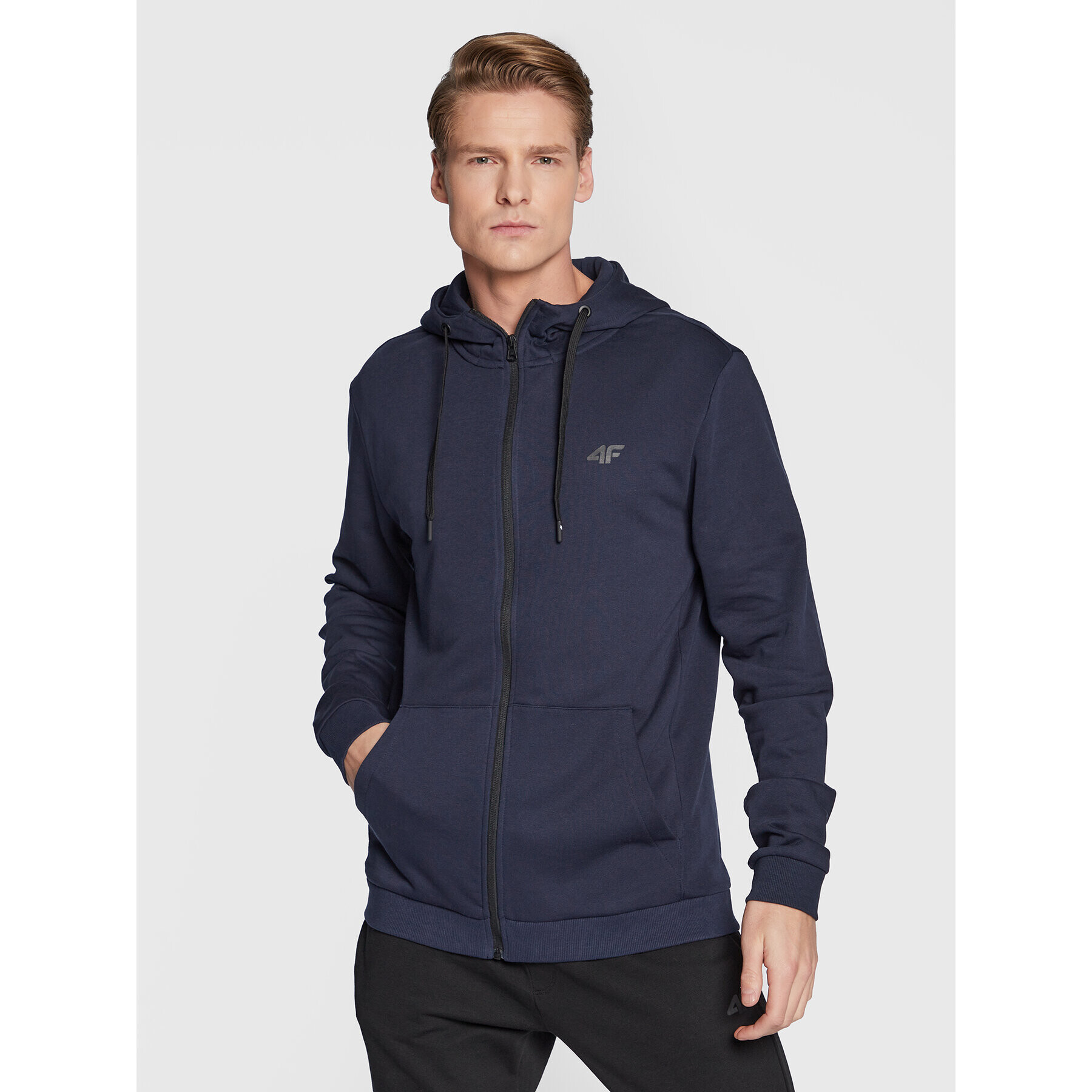 4F Суитшърт H4Z22-BLM353 Тъмносин Regular Fit - Pepit.bg