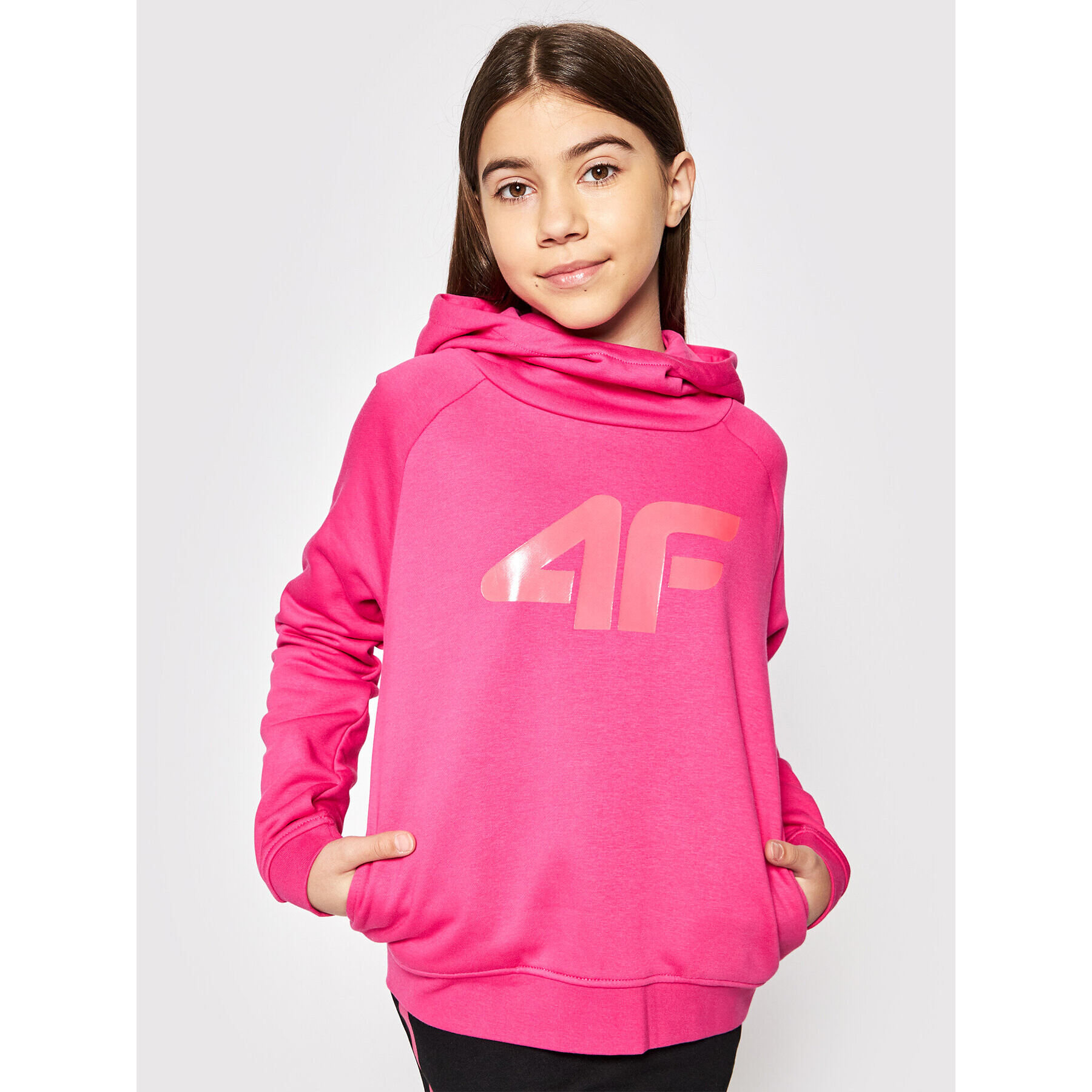 4F Суитшърт HJL21-JBLD002 Розов Regular Fit - Pepit.bg