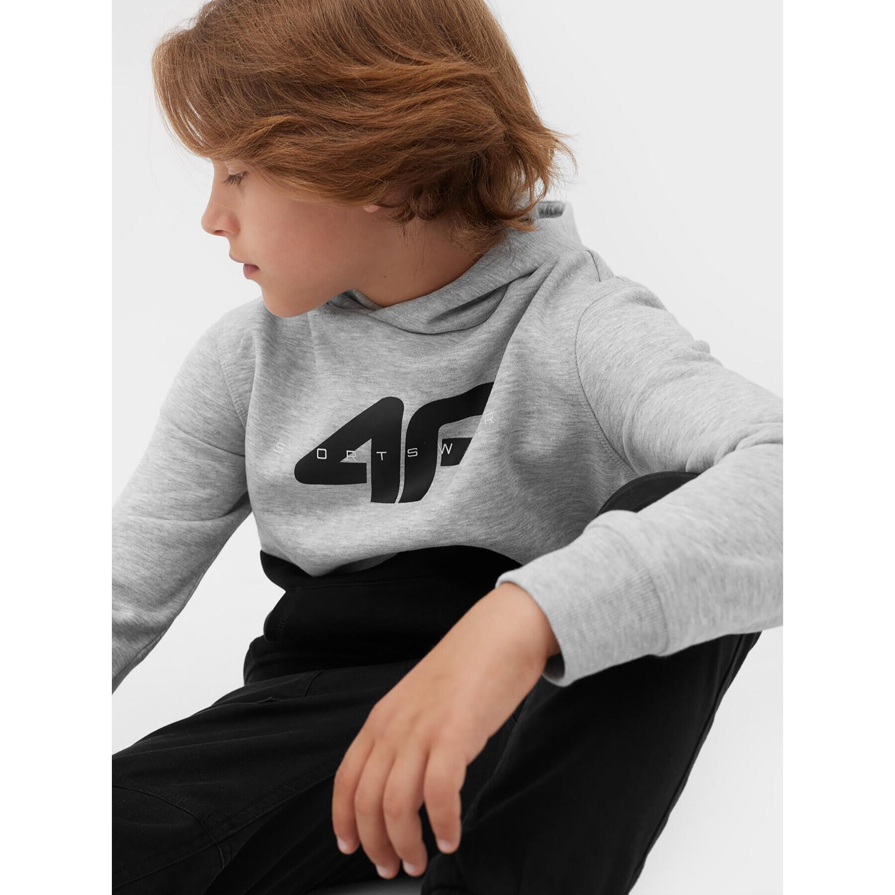 4F Суитшърт JAW23TSWSM628 Сив Regular Fit - Pepit.bg