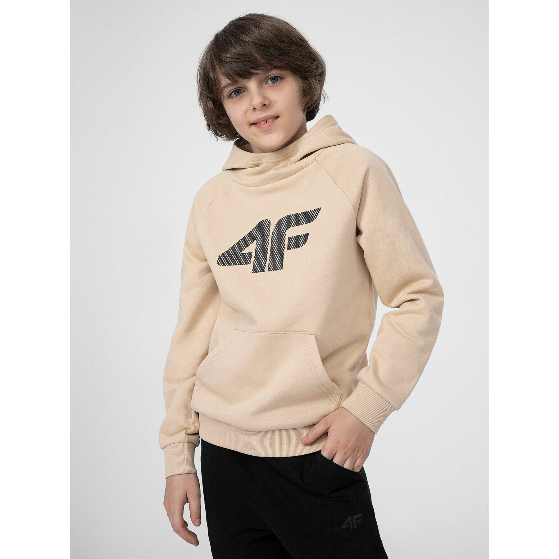 4F Суитшърт JSS23TSWSM220 Бежов Regular Fit - Pepit.bg