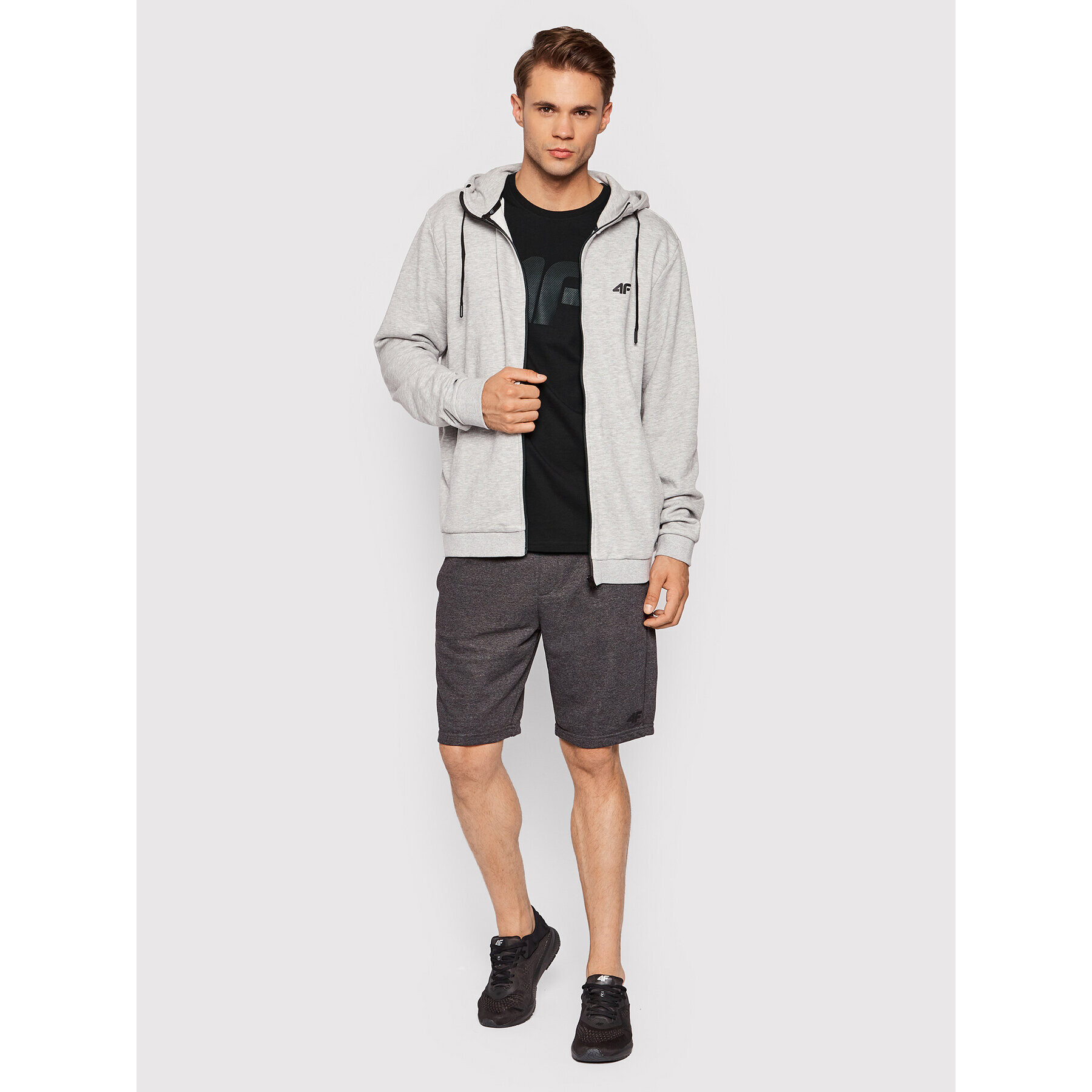 4F Суитшърт NOSH4-BLM353 Сив Regular Fit - Pepit.bg