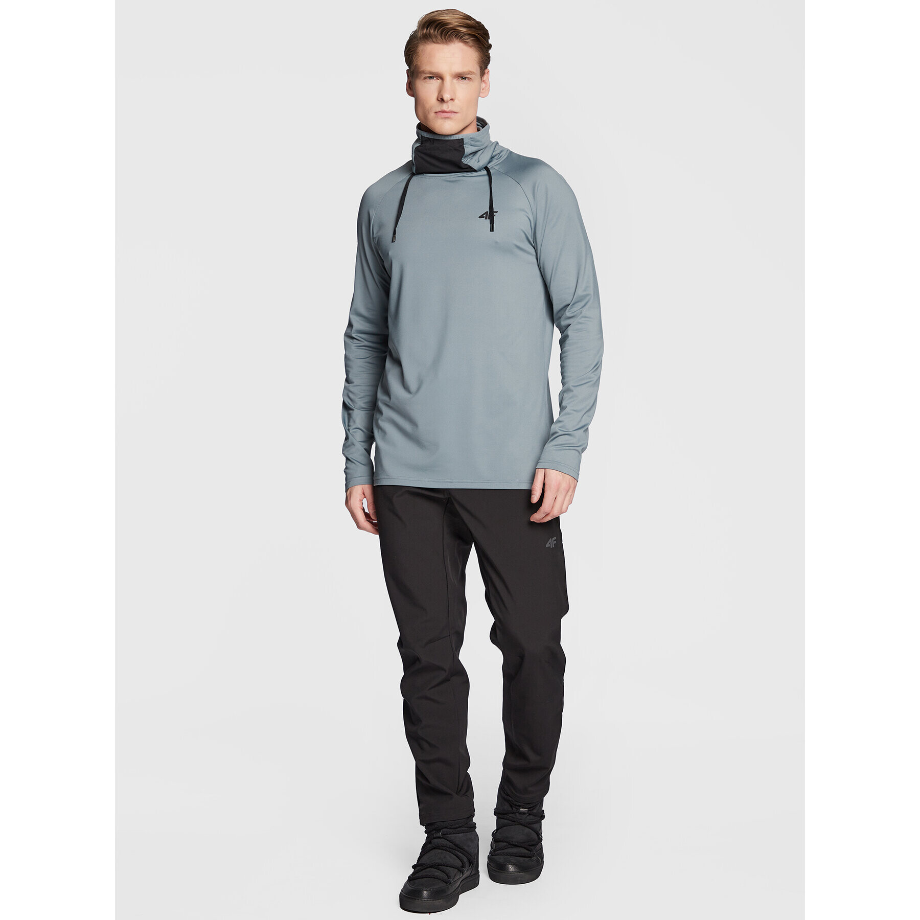 4F Суитшърт от техническо трико H4Z22-BIMD032 Сив Regular Fit - Pepit.bg