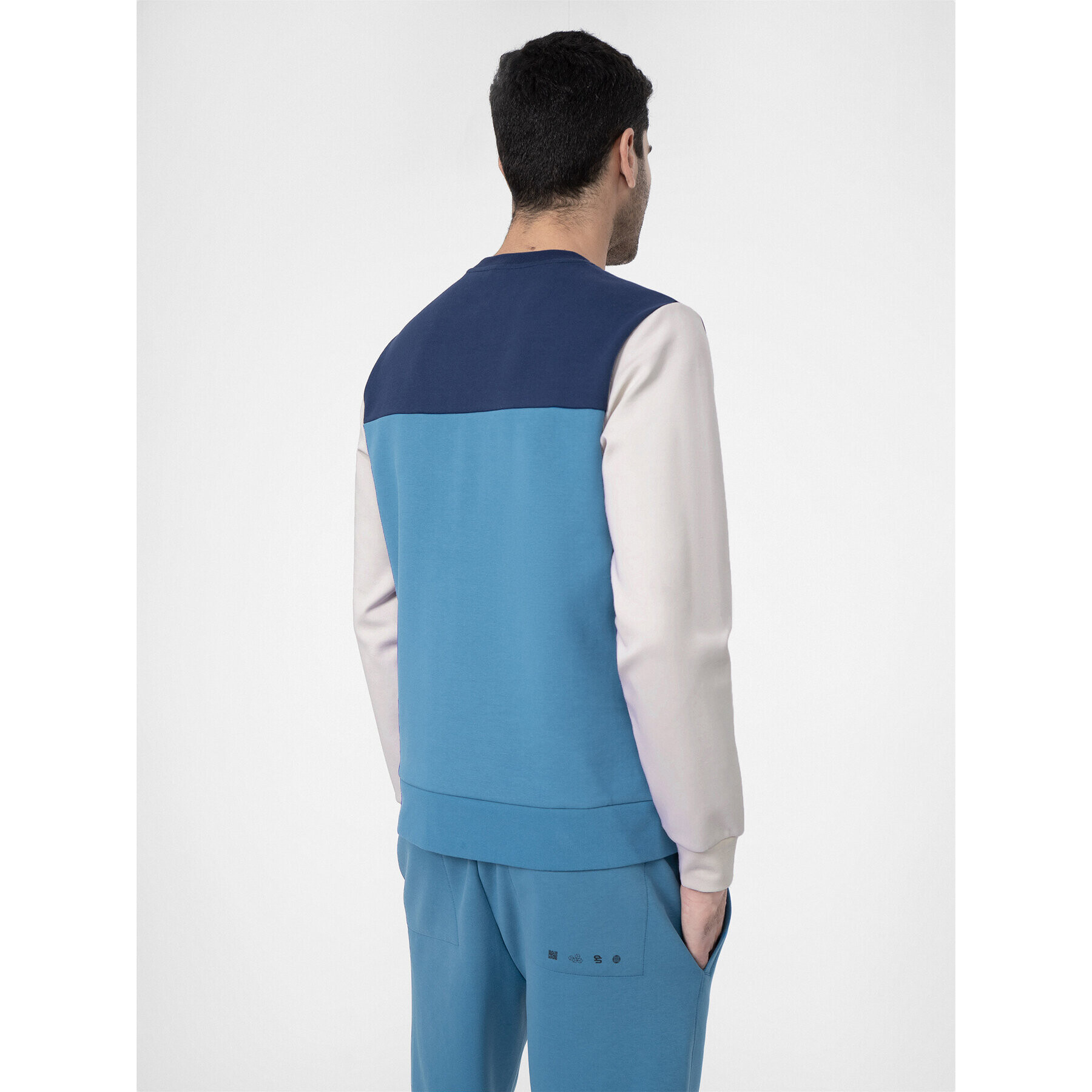 4F Суитшърт SS23TSWSM226 Син Regular Fit - Pepit.bg