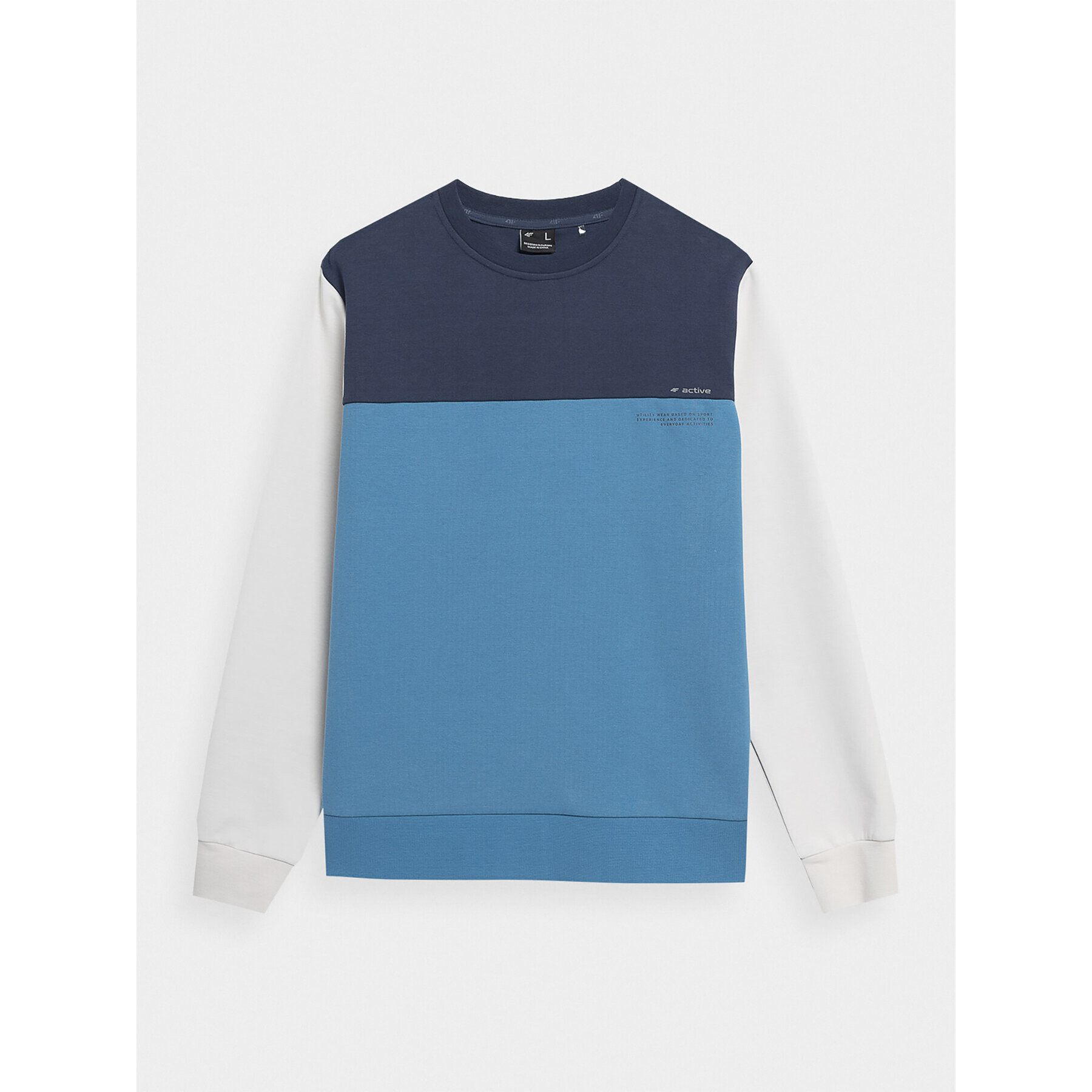 4F Суитшърт SS23TSWSM226 Син Regular Fit - Pepit.bg