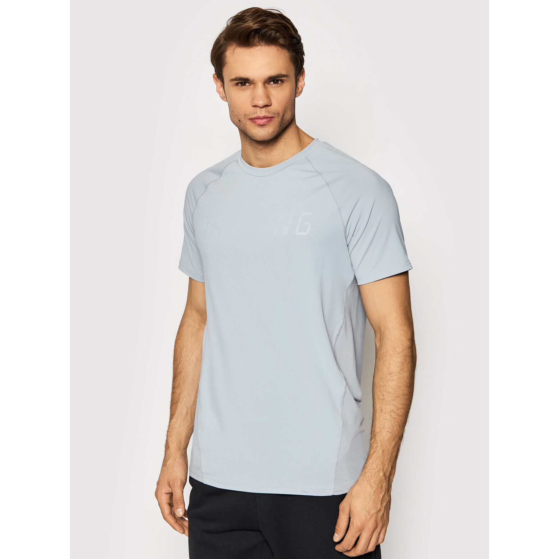 4F Тениска от техническо трико H4Z21-TSMF011 Сив Regular Fit - Pepit.bg