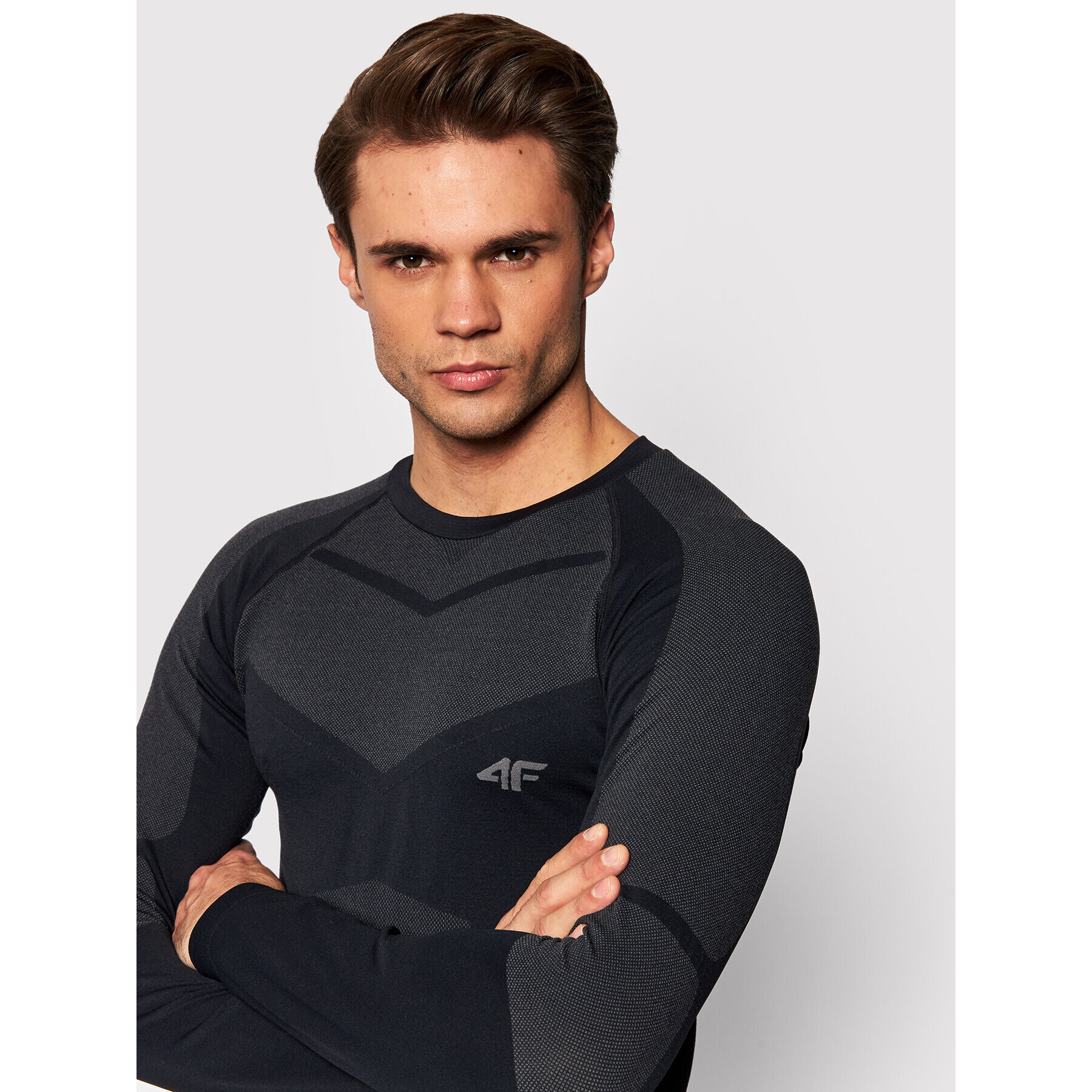 4F Термооблекло горна част H4Z21-BIMB030G Черен Slim Fit - Pepit.bg