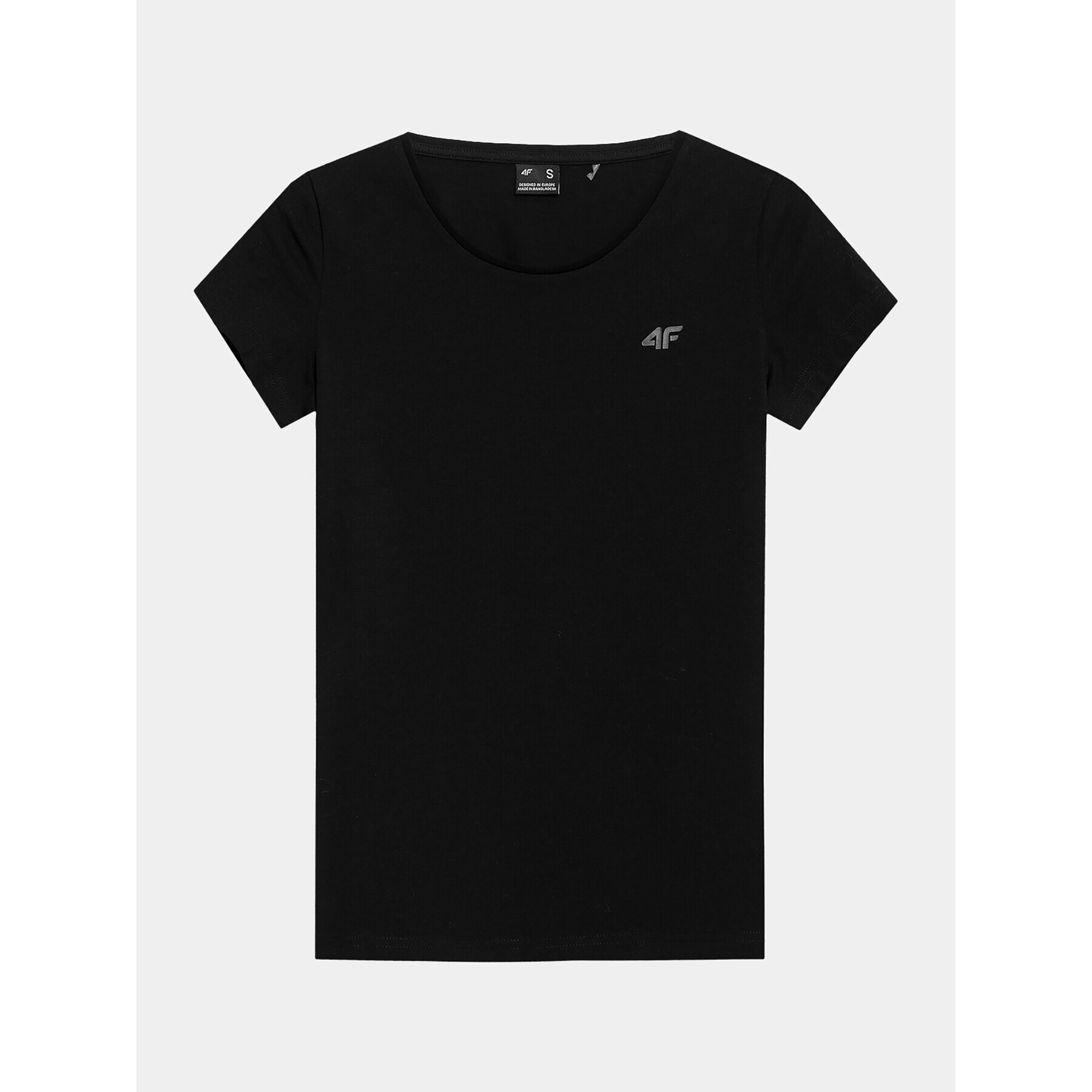 4F Тишърт AW23TTSHF0906 Черен Slim Fit - Pepit.bg