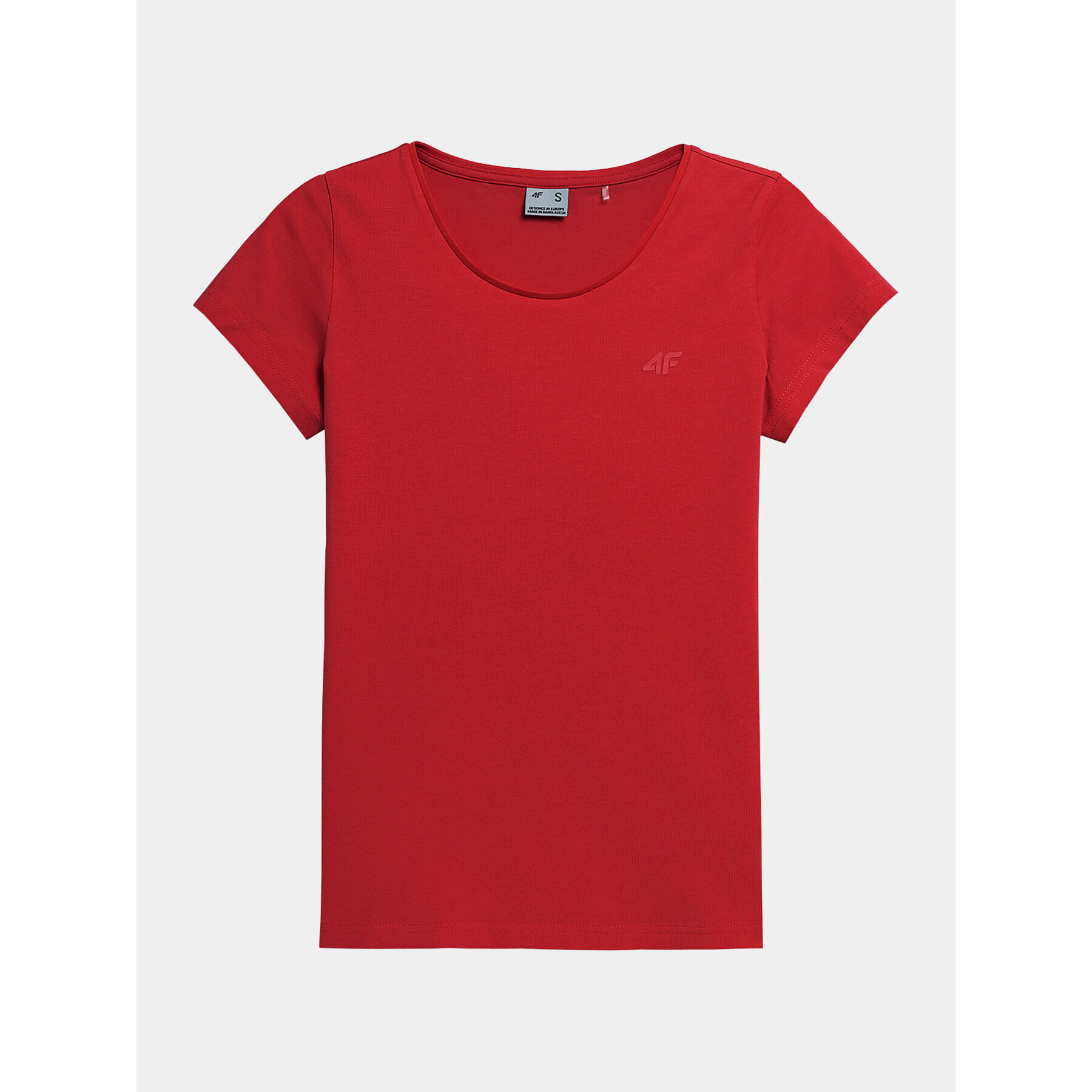 4F Тишърт AW23TTSHF0906 Червен Slim Fit - Pepit.bg
