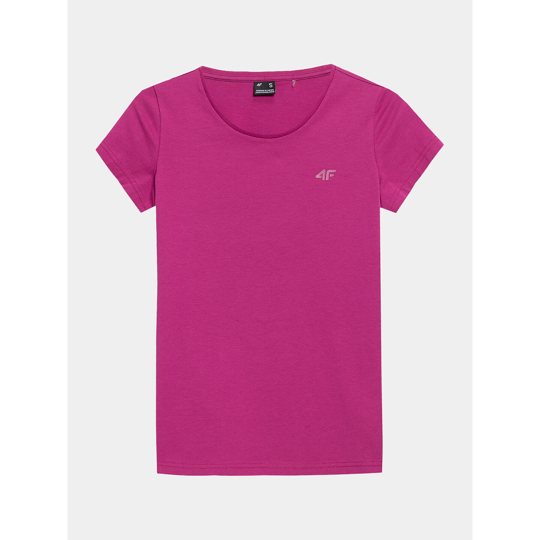 4F Тишърт AW23TTSHF0906 Розов Slim Fit - Pepit.bg