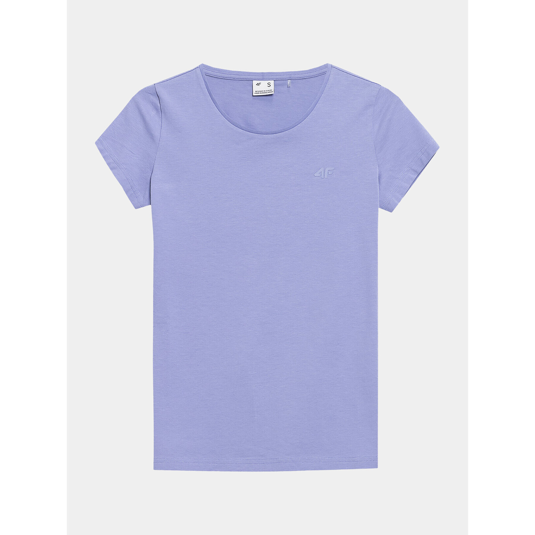 4F Тишърт AW23TTSHF0906 Син Slim Fit - Pepit.bg