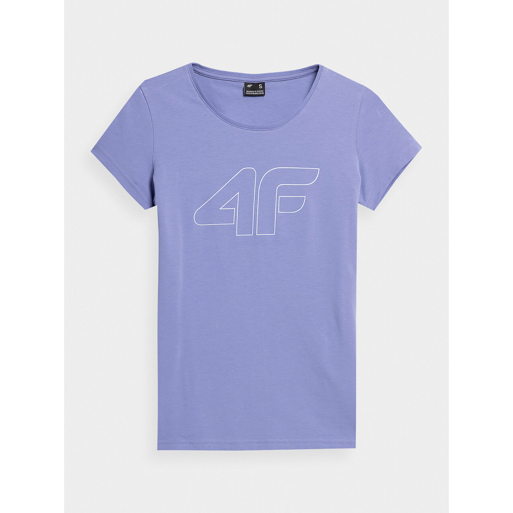 4F Тишърт AW23TTSHF0907 Виолетов Slim Fit - Pepit.bg
