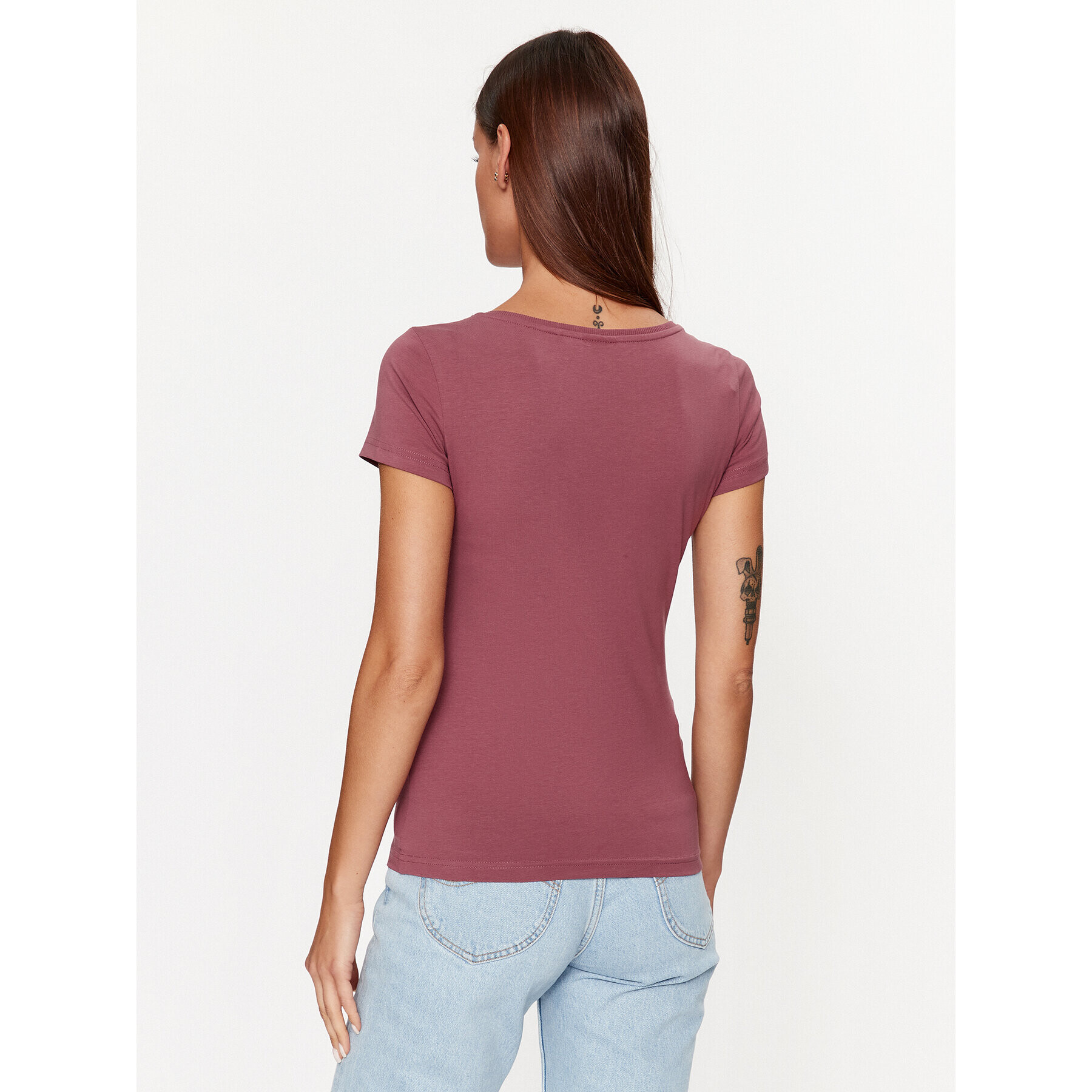 4F Тишърт AW23TTSHF0941 Бордо Slim Fit - Pepit.bg