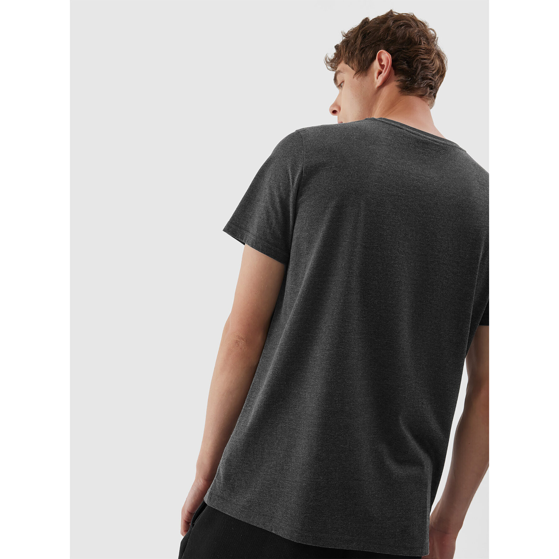 4F Тишърт AW23TTSHM0878 Сив Regular Fit - Pepit.bg