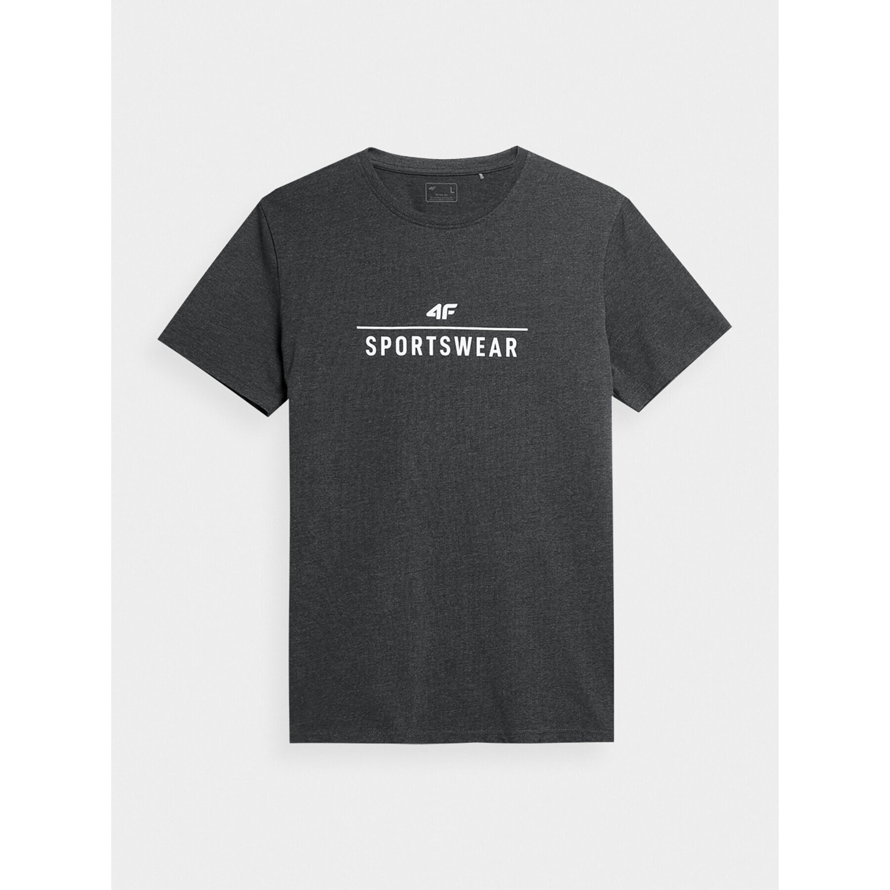 4F Тишърт AW23TTSHM0878 Сив Regular Fit - Pepit.bg