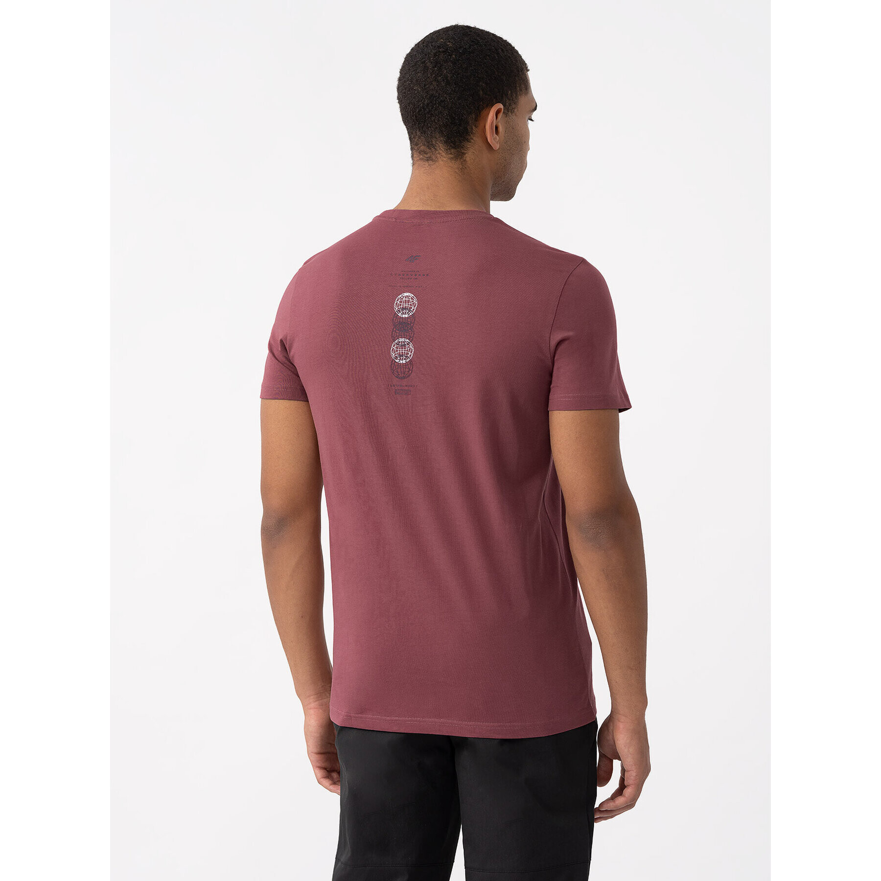 4F Тишърт AW23TTSHM0889 Червен Regular Fit - Pepit.bg