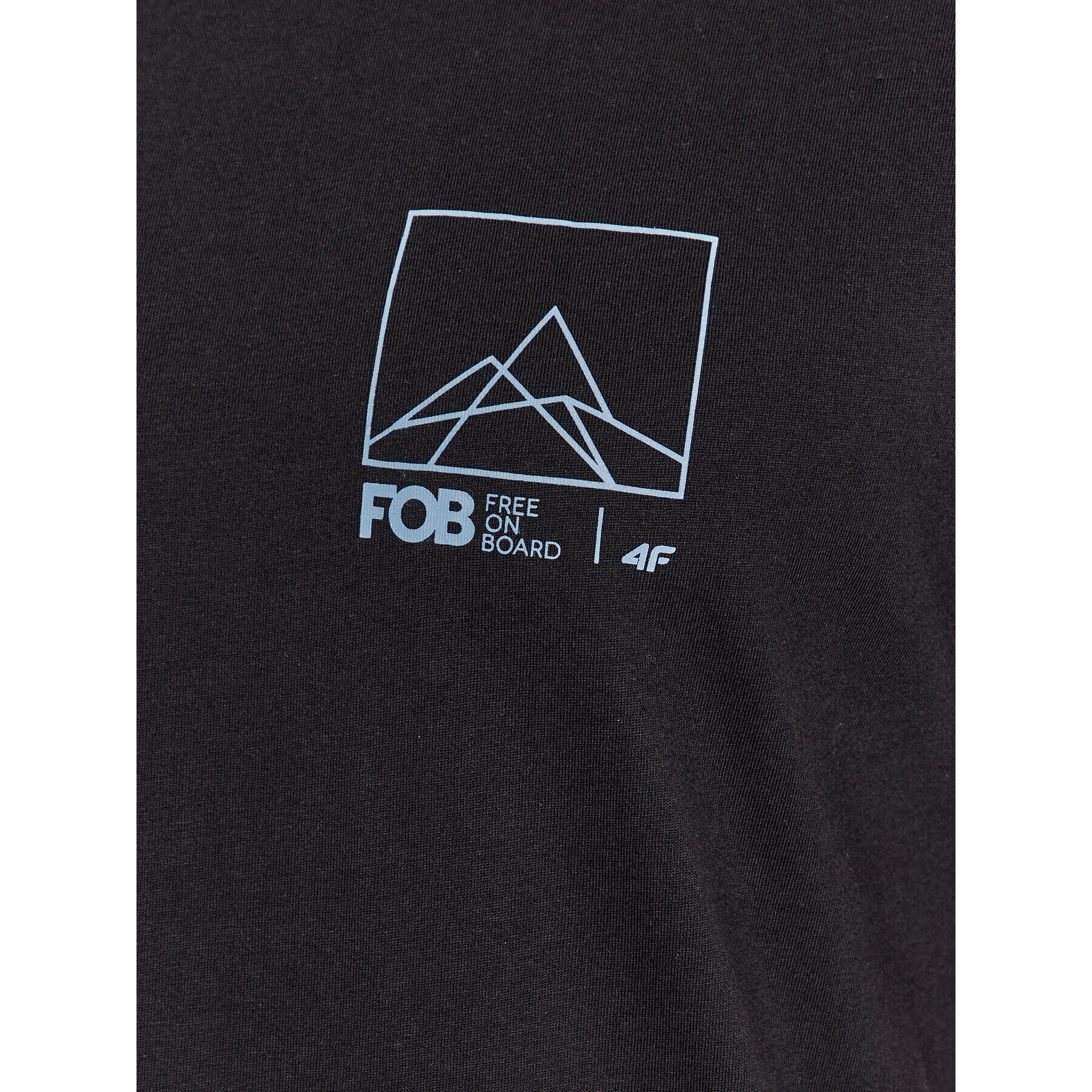 4F Тишърт AW23TTSHM0894 Черен Regular Fit - Pepit.bg