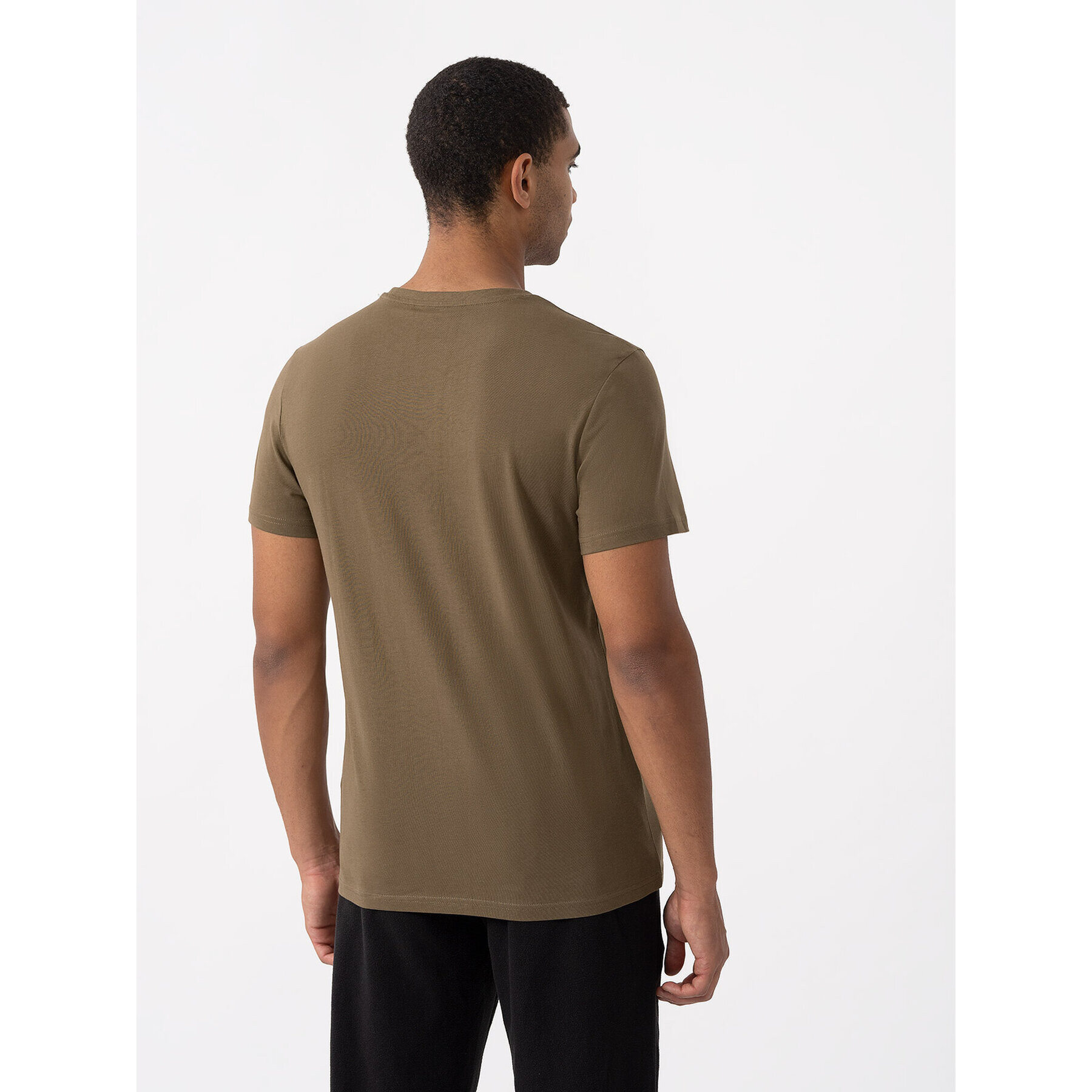 4F Тишърт AW23TTSHM0894 Кафяв Regular Fit - Pepit.bg