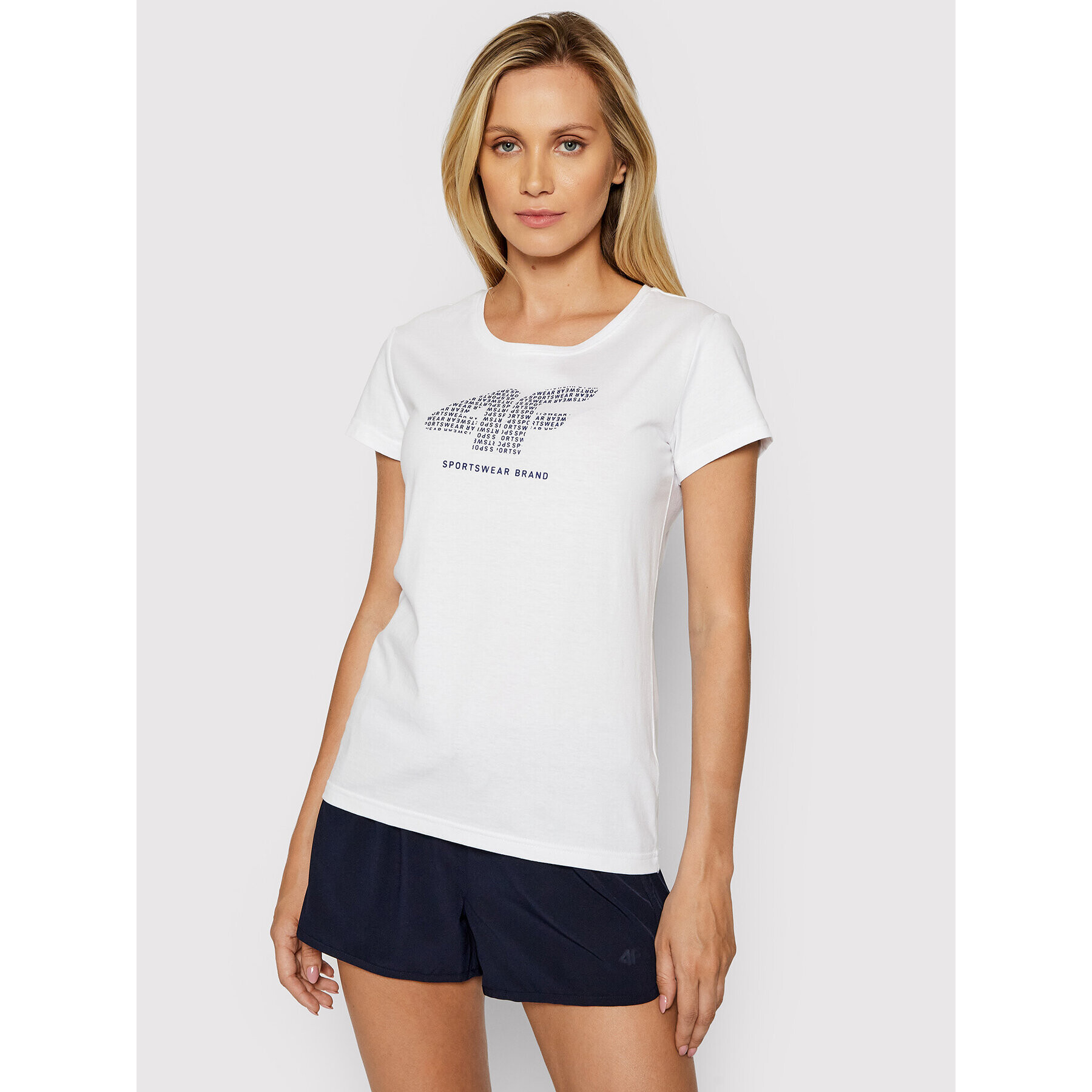 4F Тишърт H4L21-TSD011 Бял Regular Fit - Pepit.bg