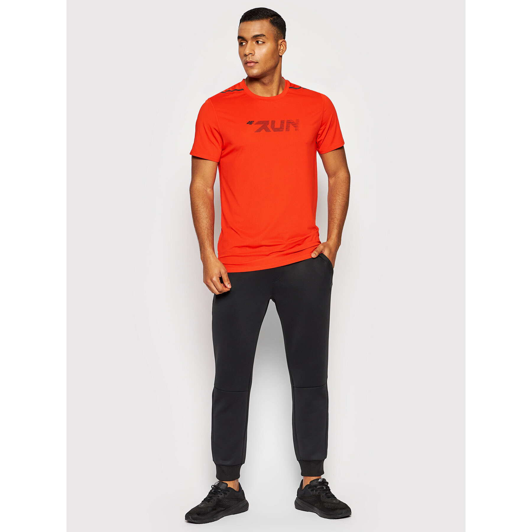 4F Тишърт H4L21-TSMF013 Оранжев Slim Fit - Pepit.bg