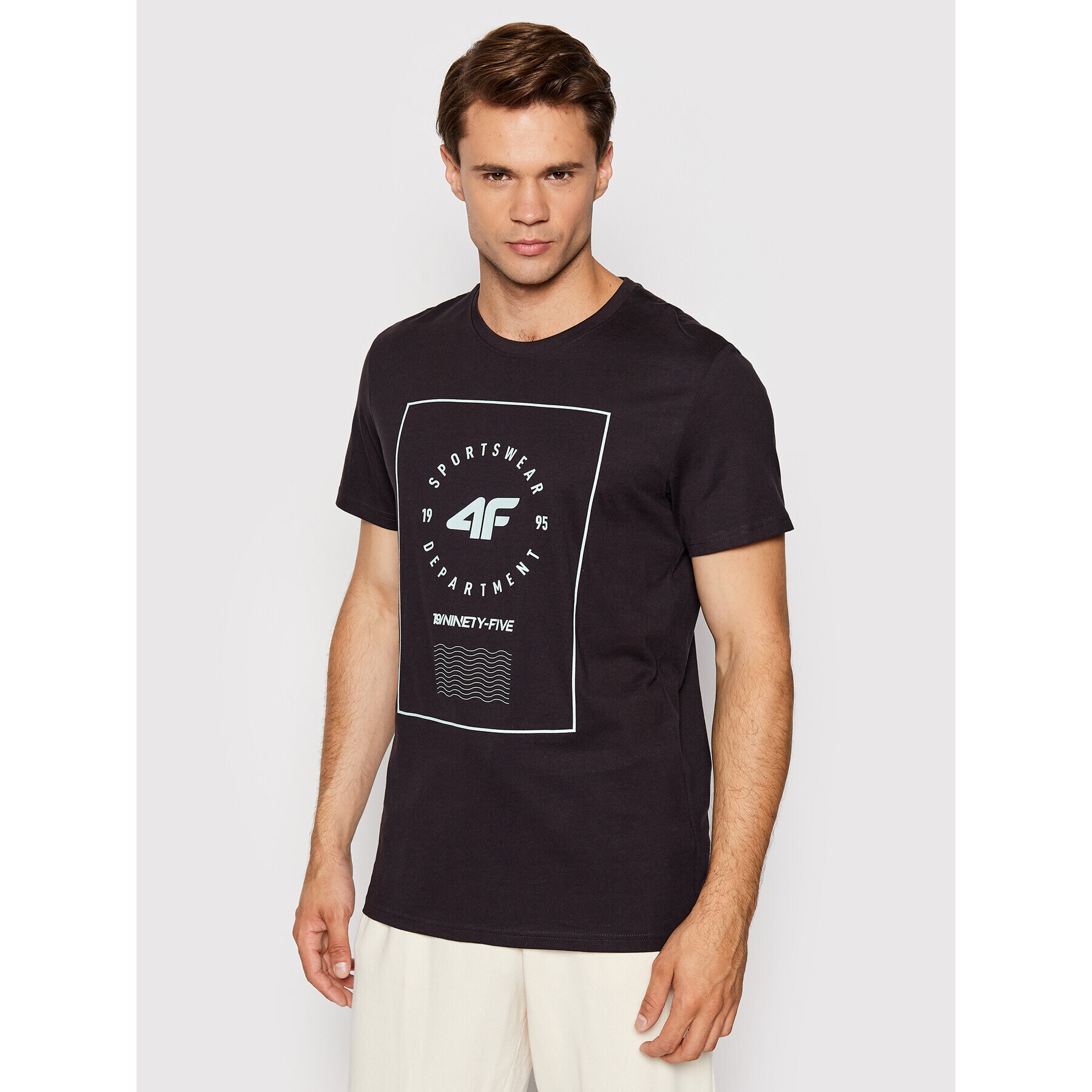 4F Тишърт H4L22-TSM033 Сив Regular Fit - Pepit.bg