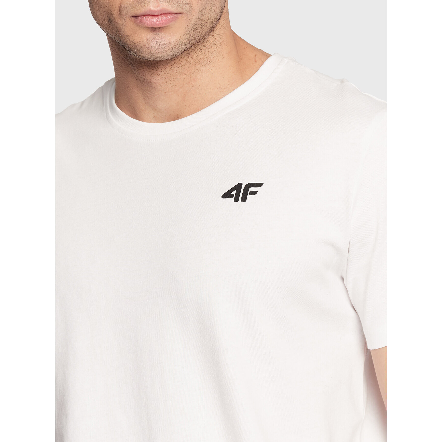 4F Тишърт H4Z22-TSM352 Бял Regular Fit - Pepit.bg