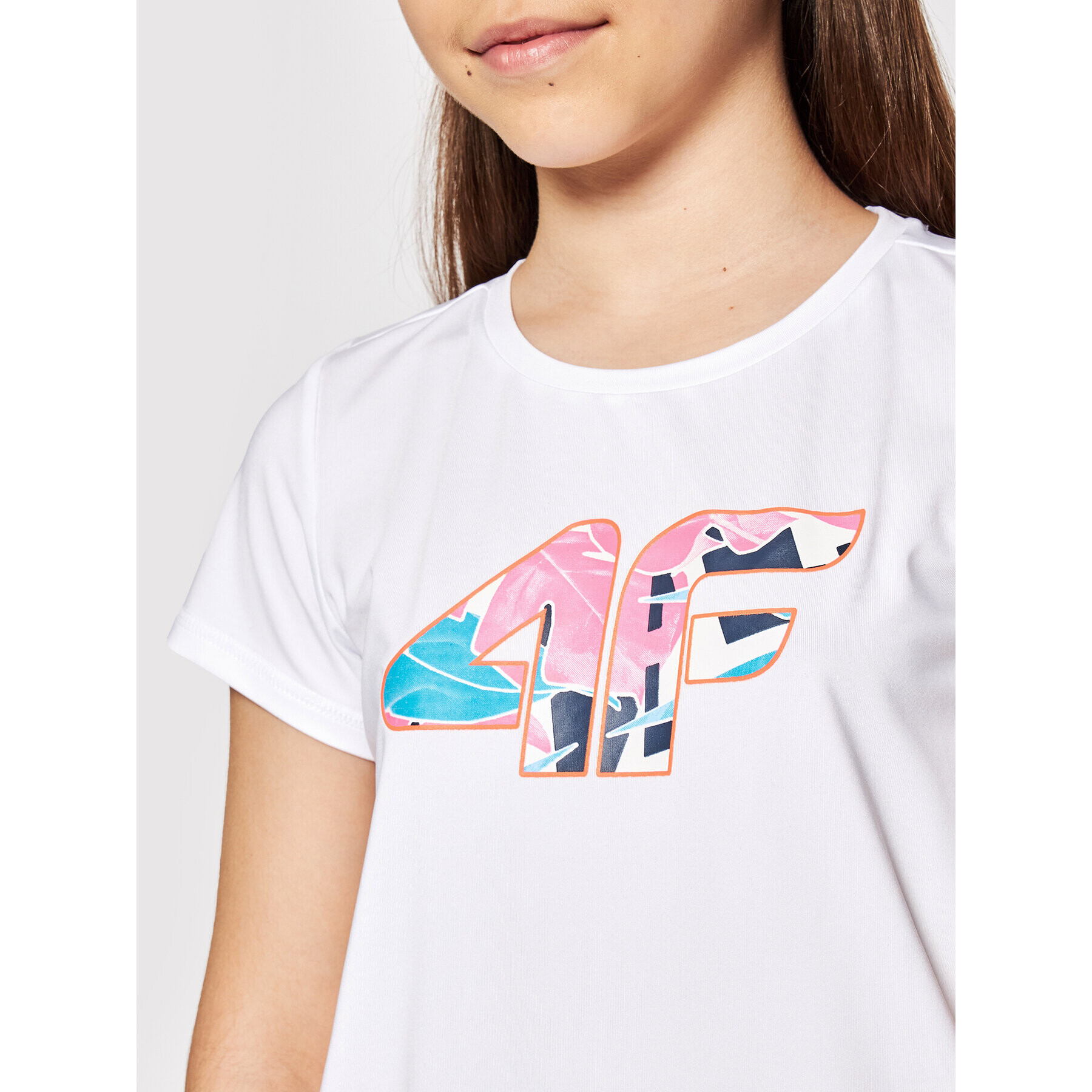 4F Тишърт HJL21-JTSD015 Бял Regular Fit - Pepit.bg