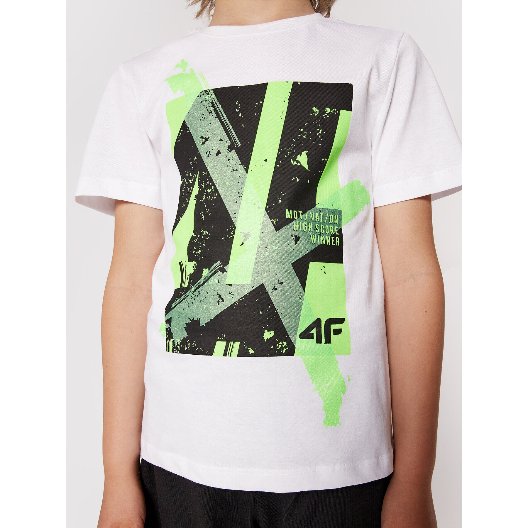 4F Тишърт HJL21-JTSM002 Бял Regular Fit - Pepit.bg