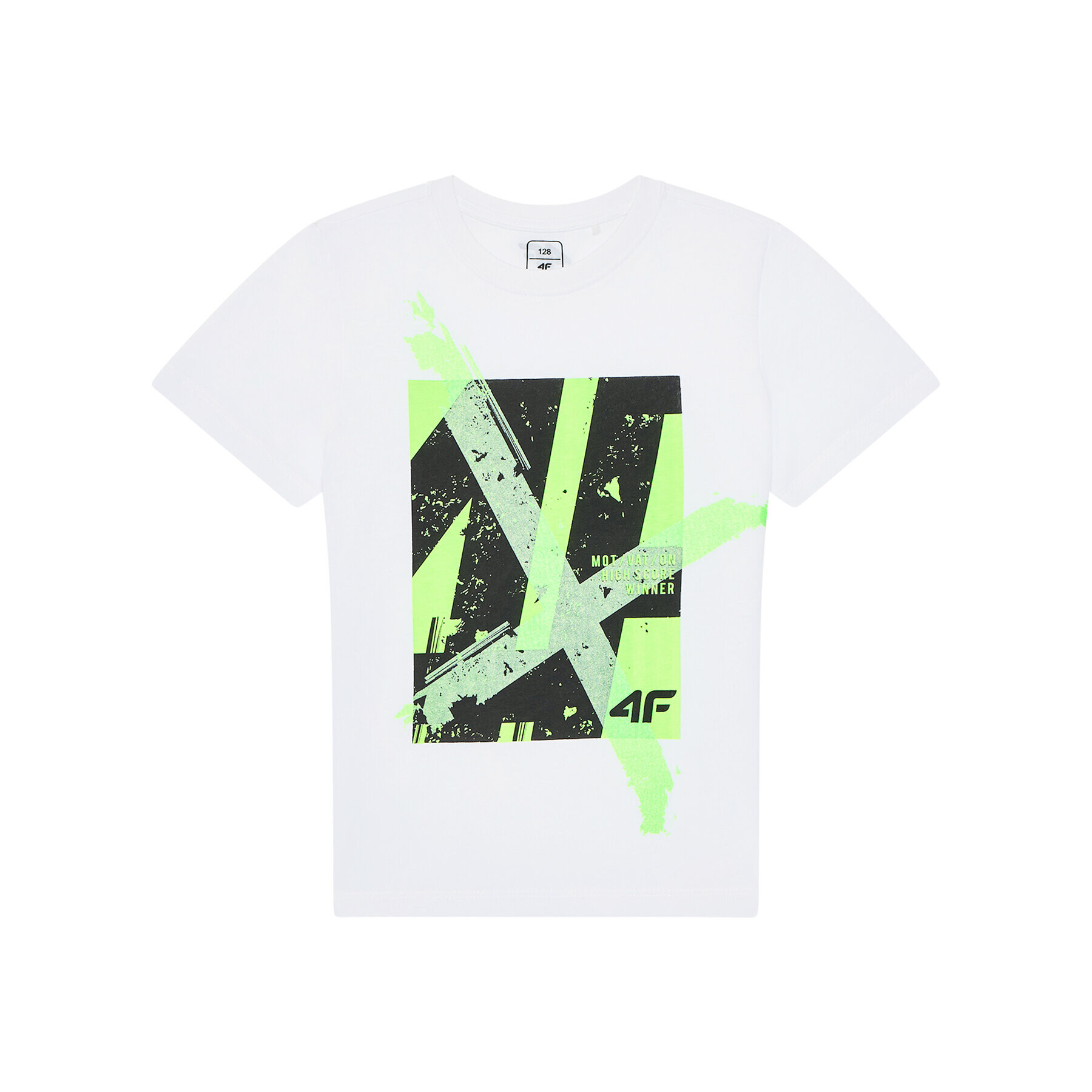 4F Тишърт HJL21-JTSM002 Бял Regular Fit - Pepit.bg