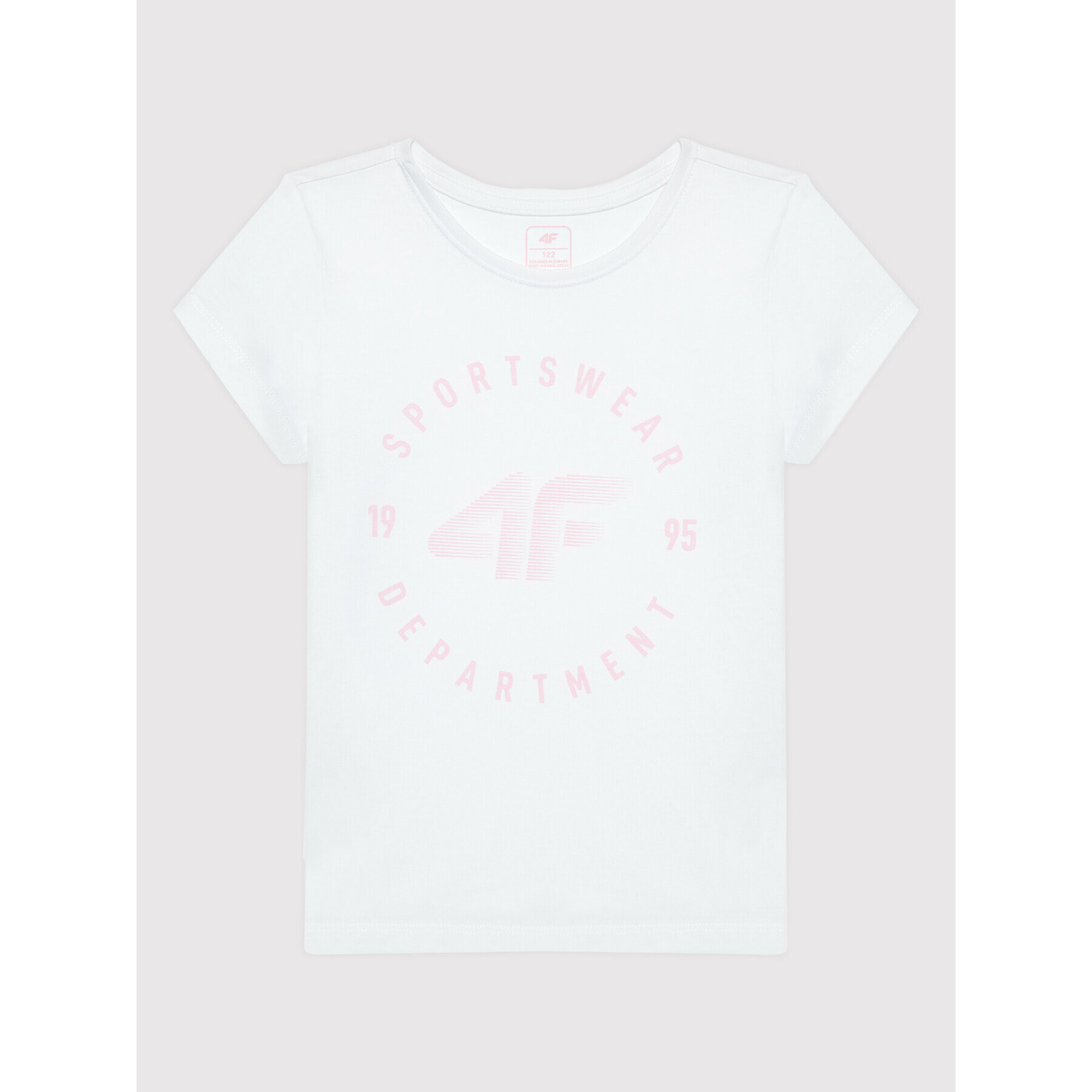 4F Тишърт HJL22-JTSD003 Бял Regular Fit - Pepit.bg
