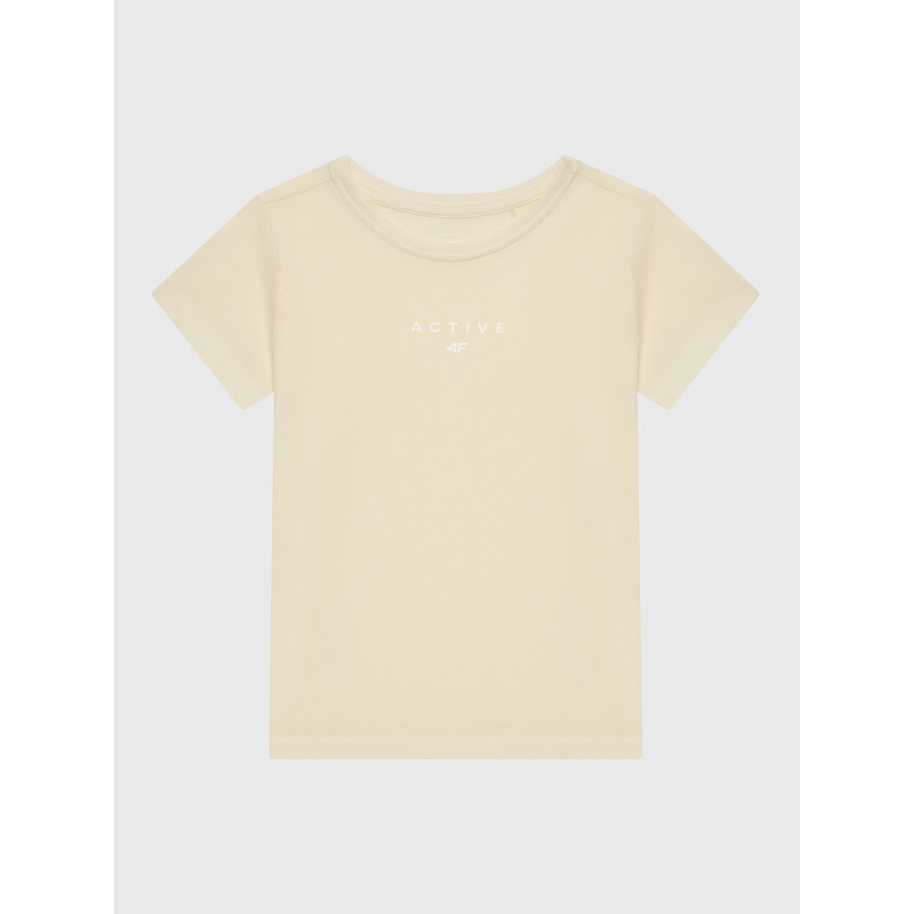 4F Тишърт HJZ22-JTSD002 Бежов Regular Fit - Pepit.bg