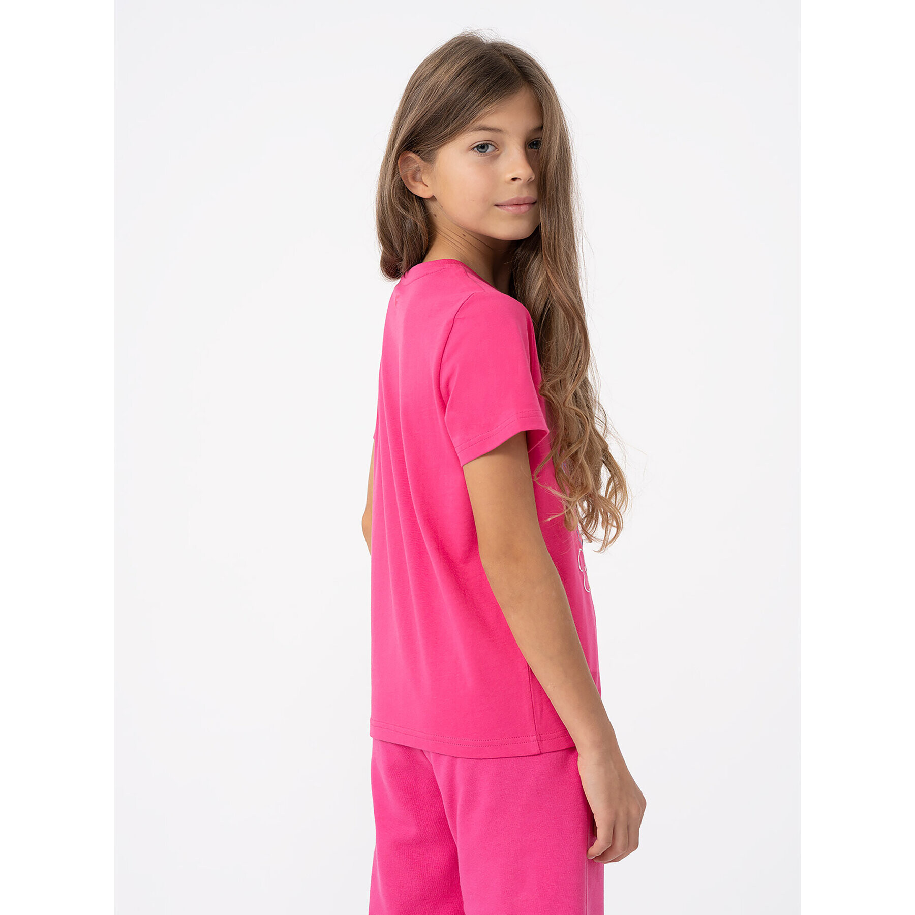 4F Тишърт JAW23TTSHF0821 Розов Regular Fit - Pepit.bg