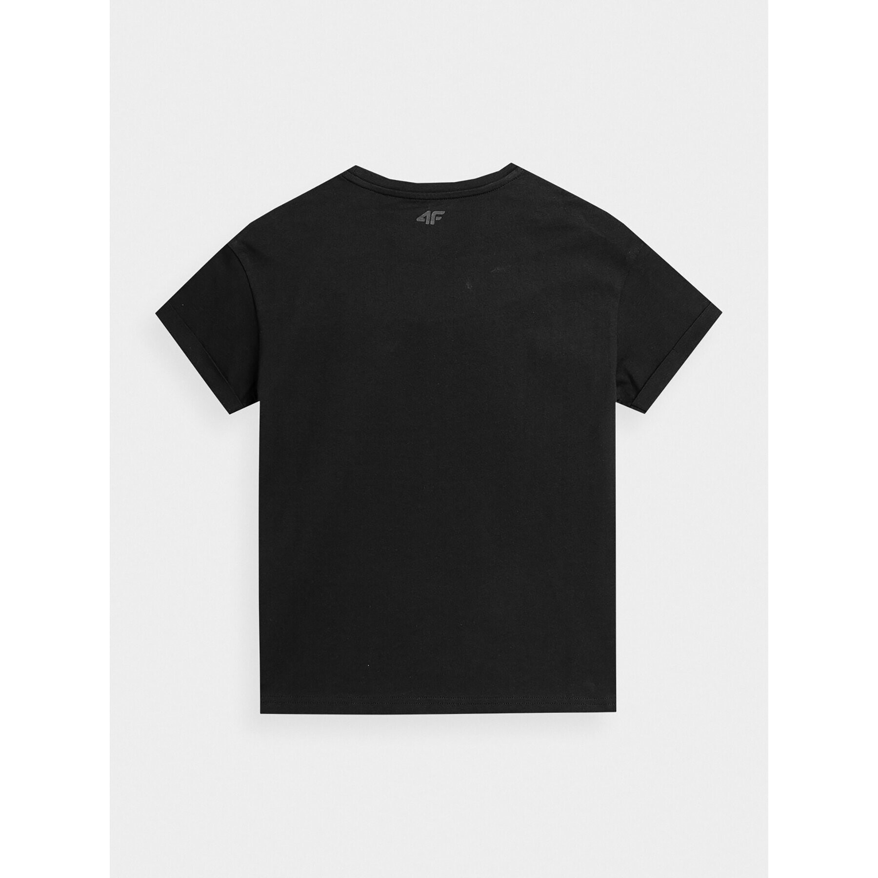 4F Тишърт JAW23TTSHF0825 Черен Regular Fit - Pepit.bg