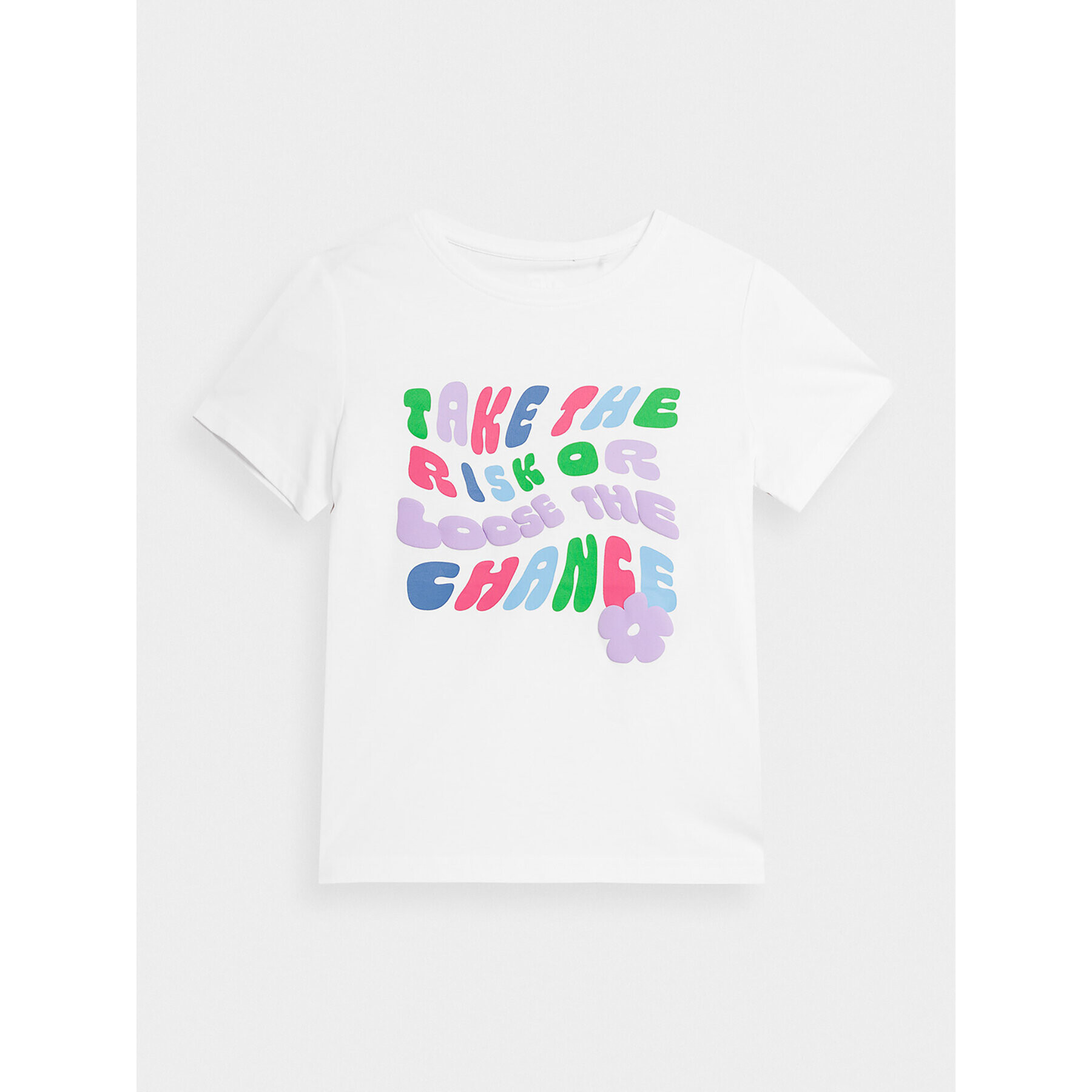 4F Тишърт JAW23TTSHF0826 Бял Regular Fit - Pepit.bg