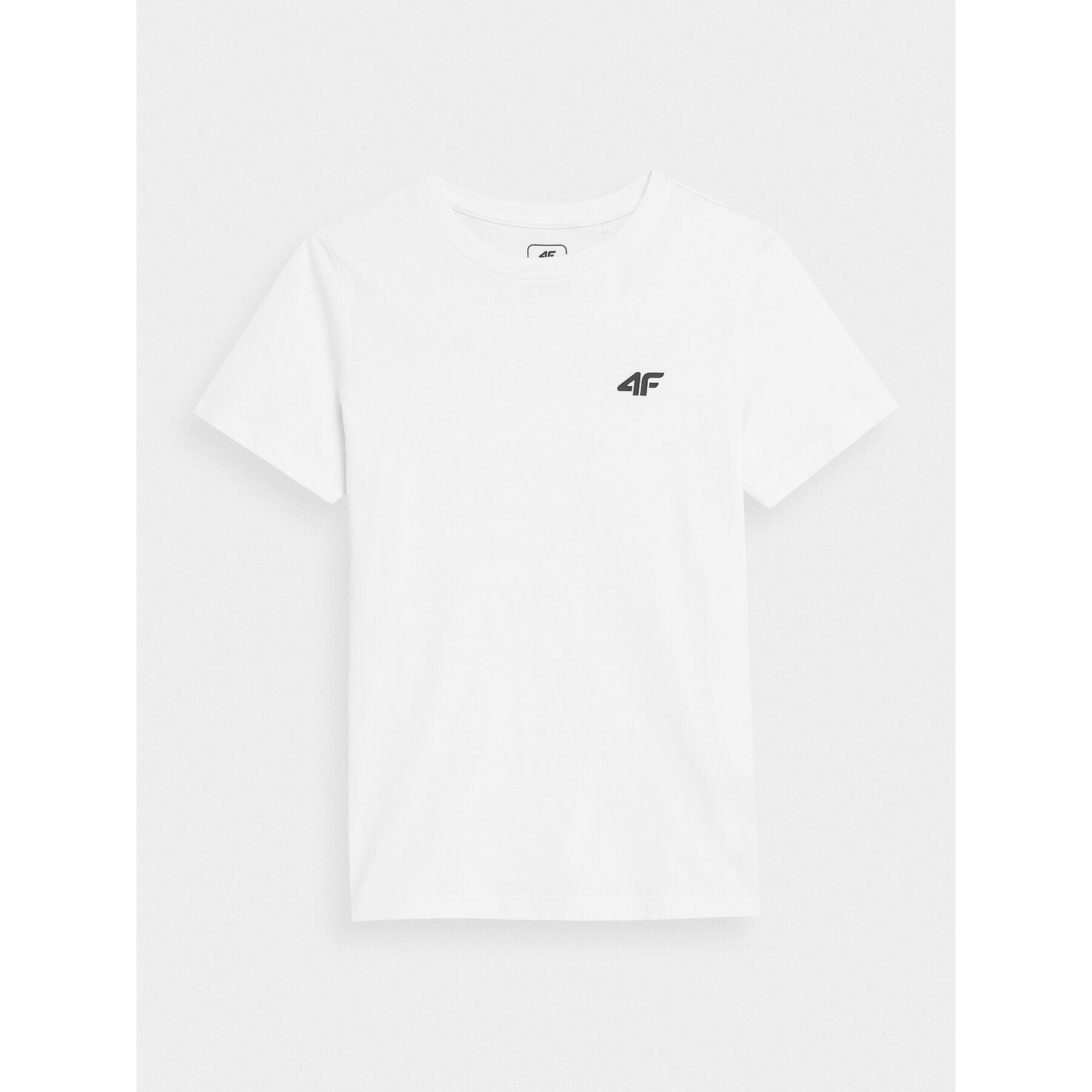 4F Тишърт JAW23TTSHM0795 Бял Regular Fit - Pepit.bg