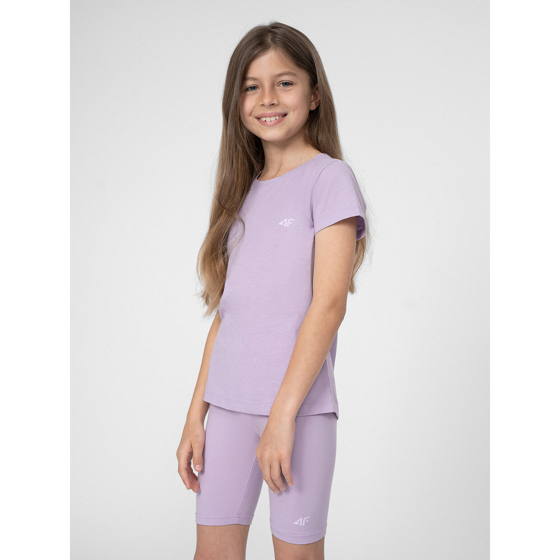 4F Тишърт JSS23TTSHF279 Виолетов Regular Fit - Pepit.bg