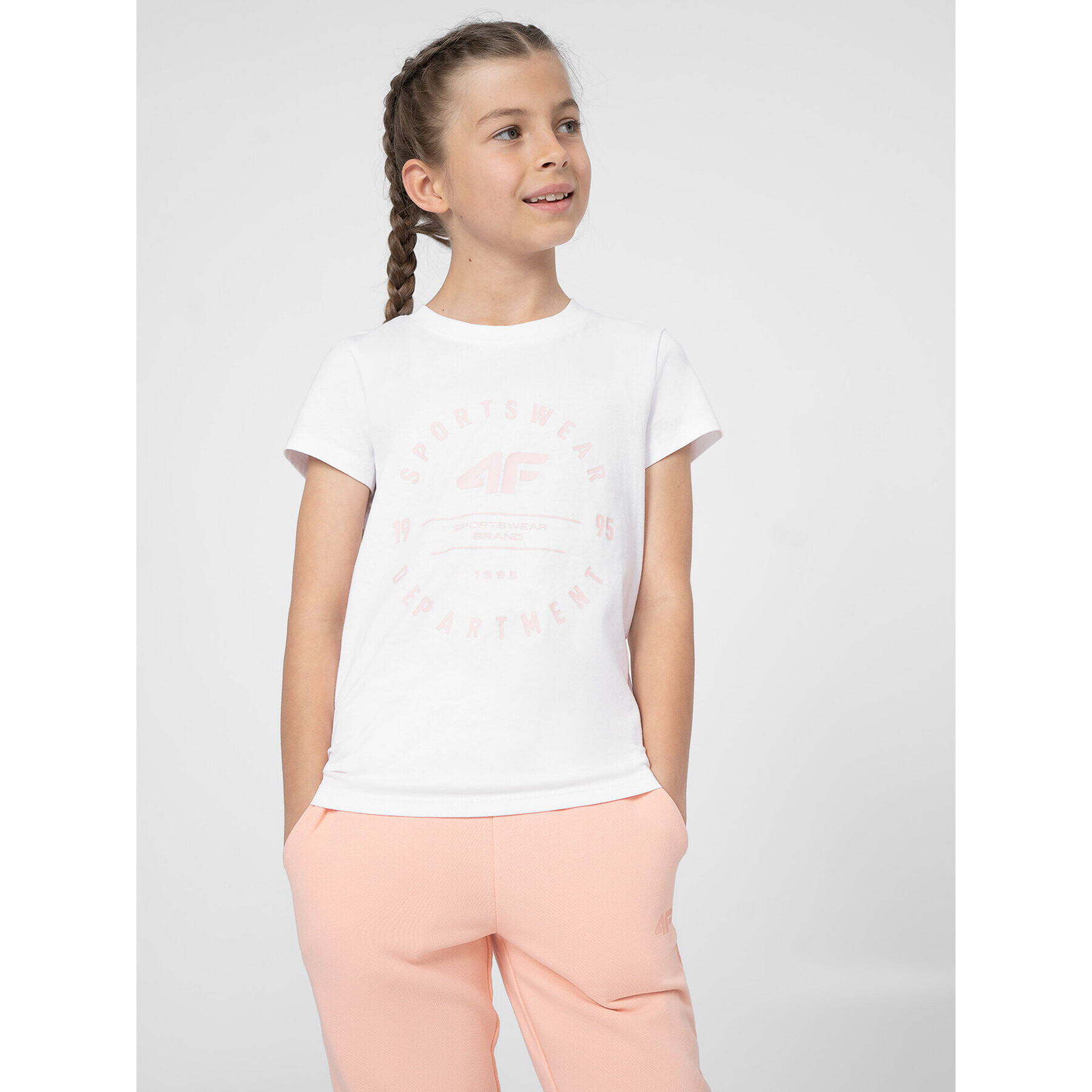 4F Тишърт JSS23TTSHF280 Бял Regular Fit - Pepit.bg