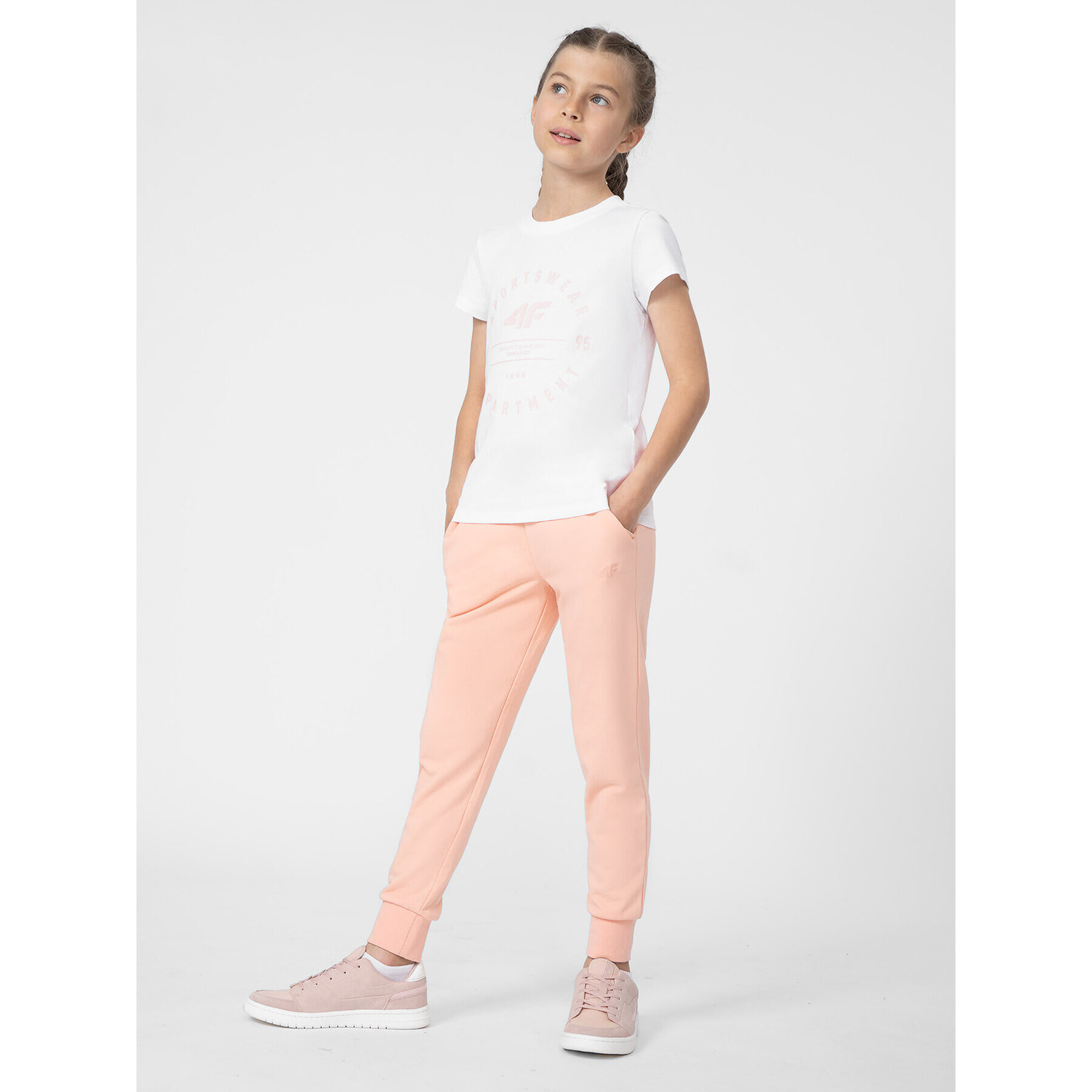 4F Тишърт JSS23TTSHF280 Бял Regular Fit - Pepit.bg