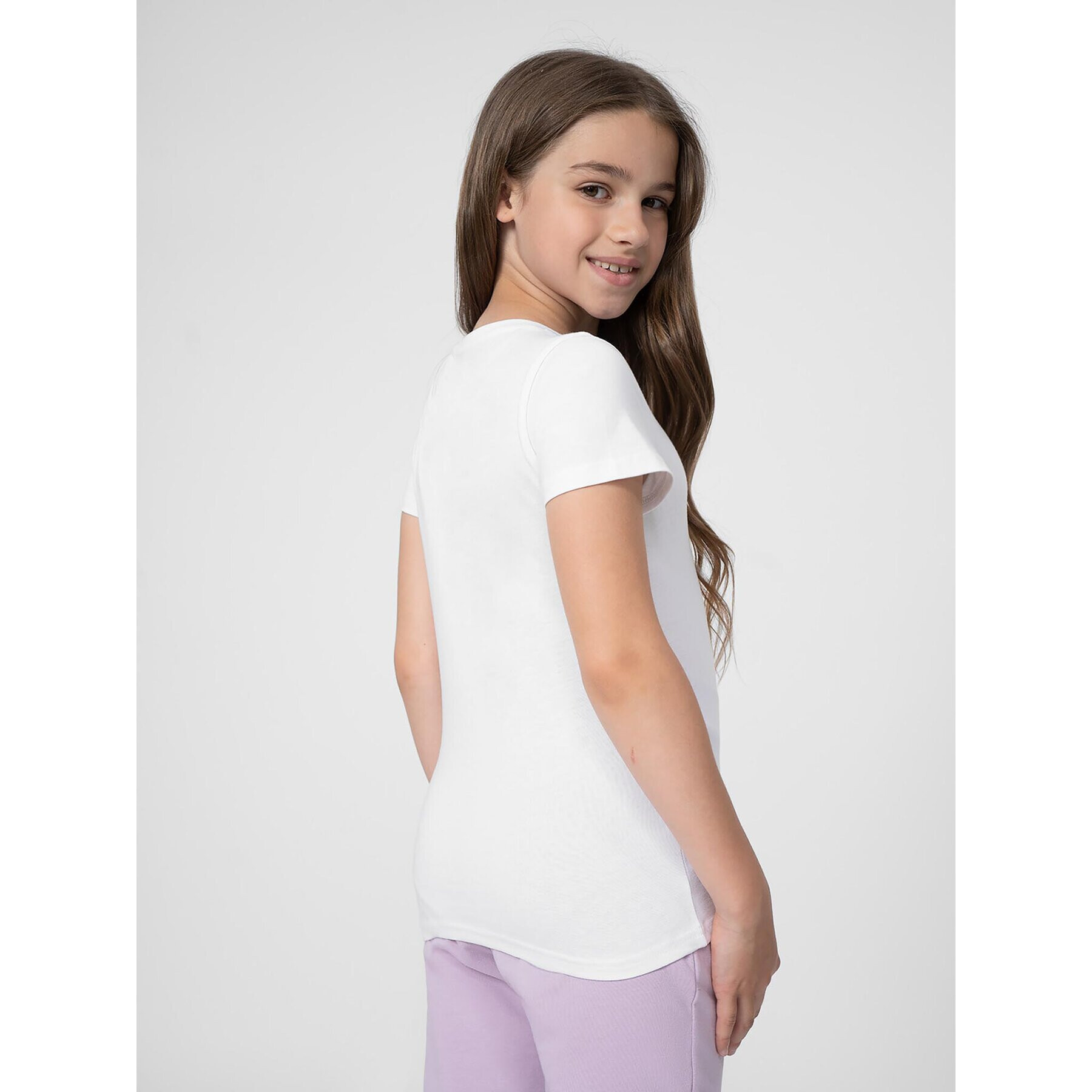 4F Тишърт JSS23TTSHF384 Бял Regular Fit - Pepit.bg