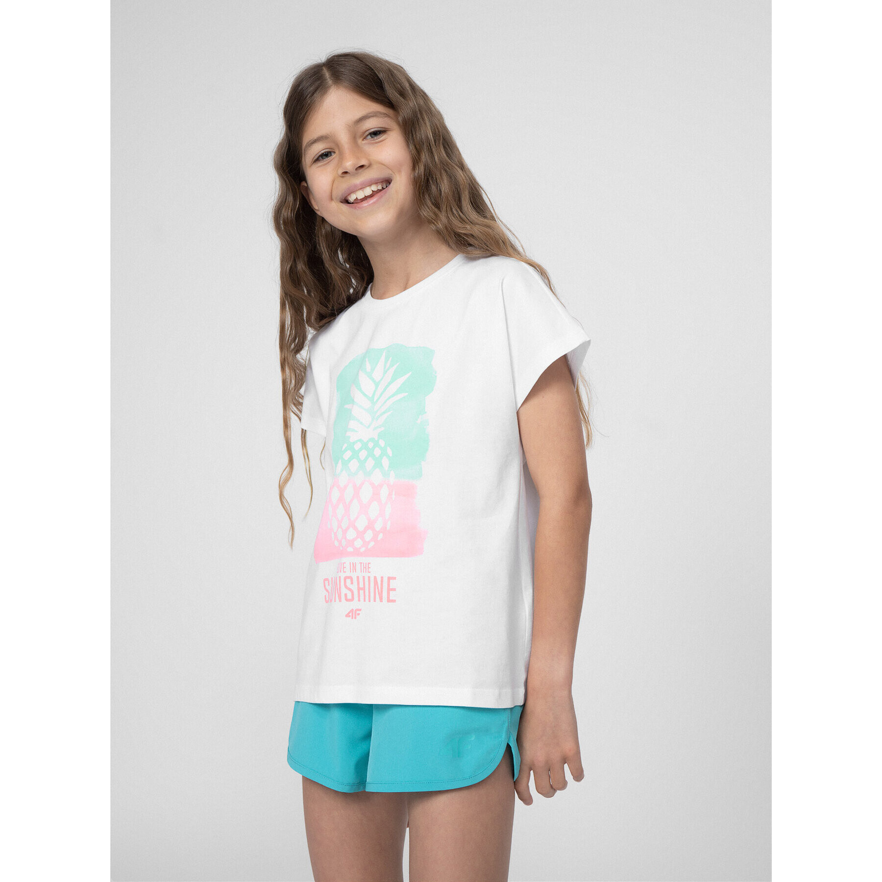 4F Тишърт JSS23TTSHF396 Бял Regular Fit - Pepit.bg