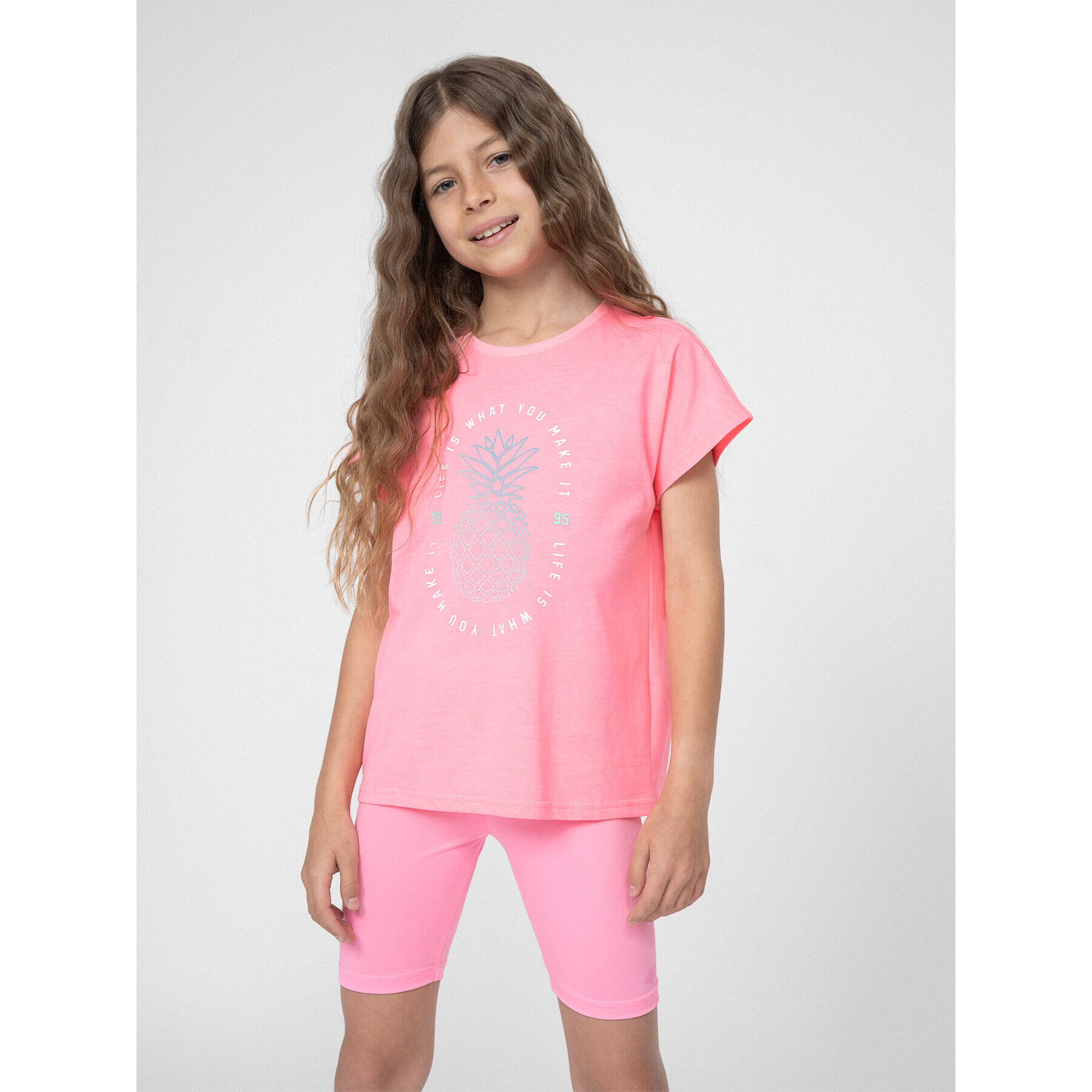 4F Тишърт JSS23TTSHF398 Розов Regular Fit - Pepit.bg